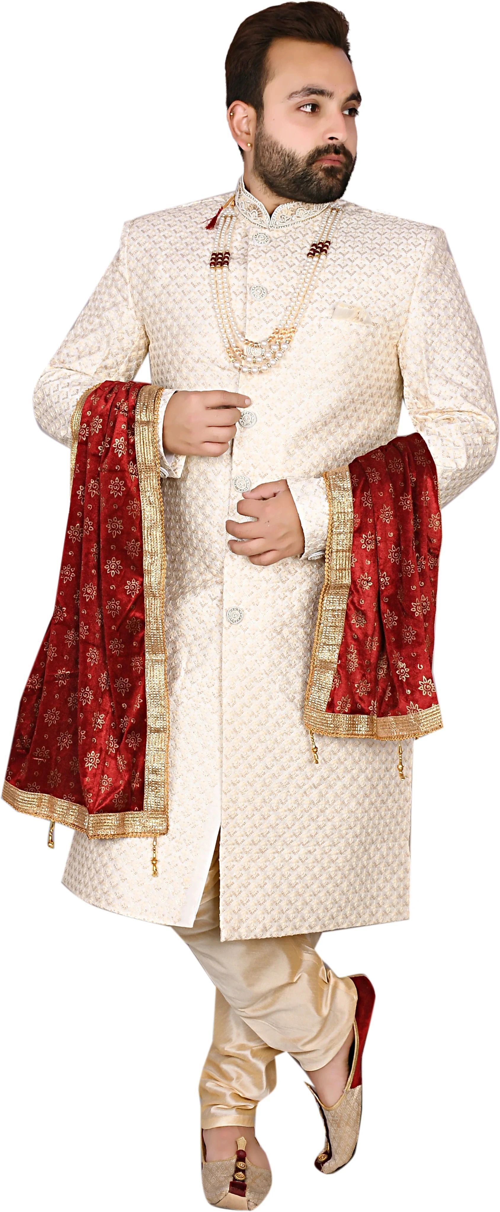 Diamond Style Embroidered Sherwani