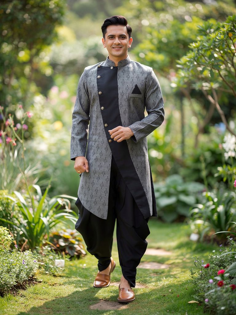 Ethzy Solid Sherwani