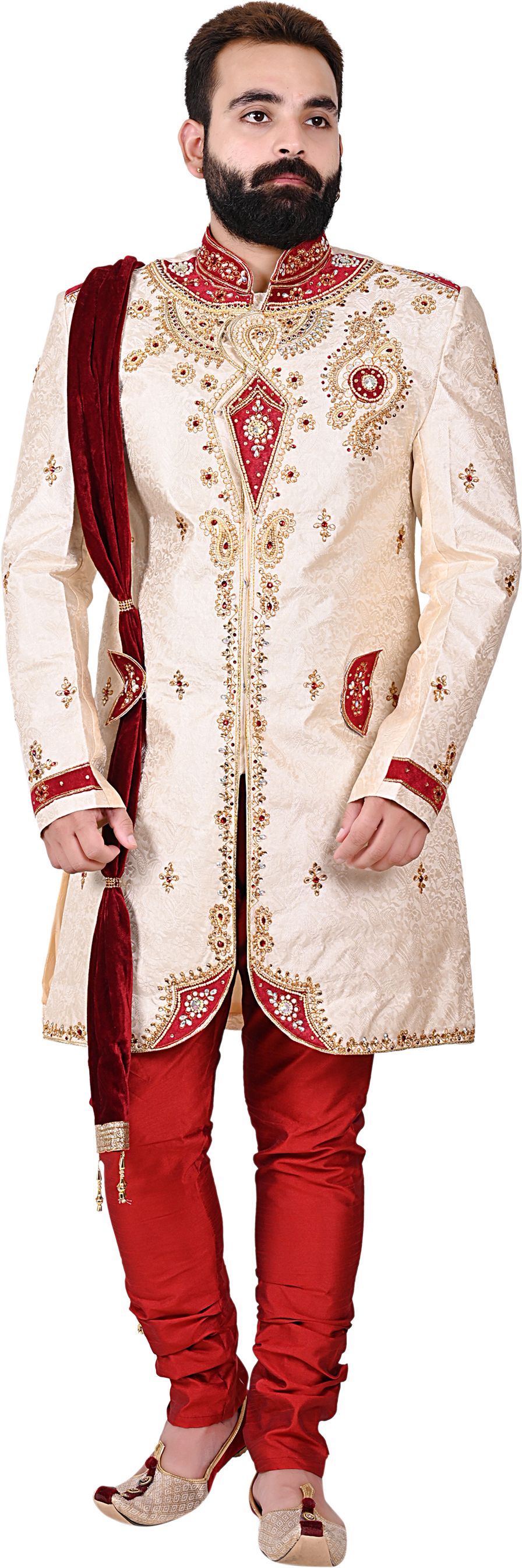 DIAMOND Indo Western Embroidered Sherwani-picture-18