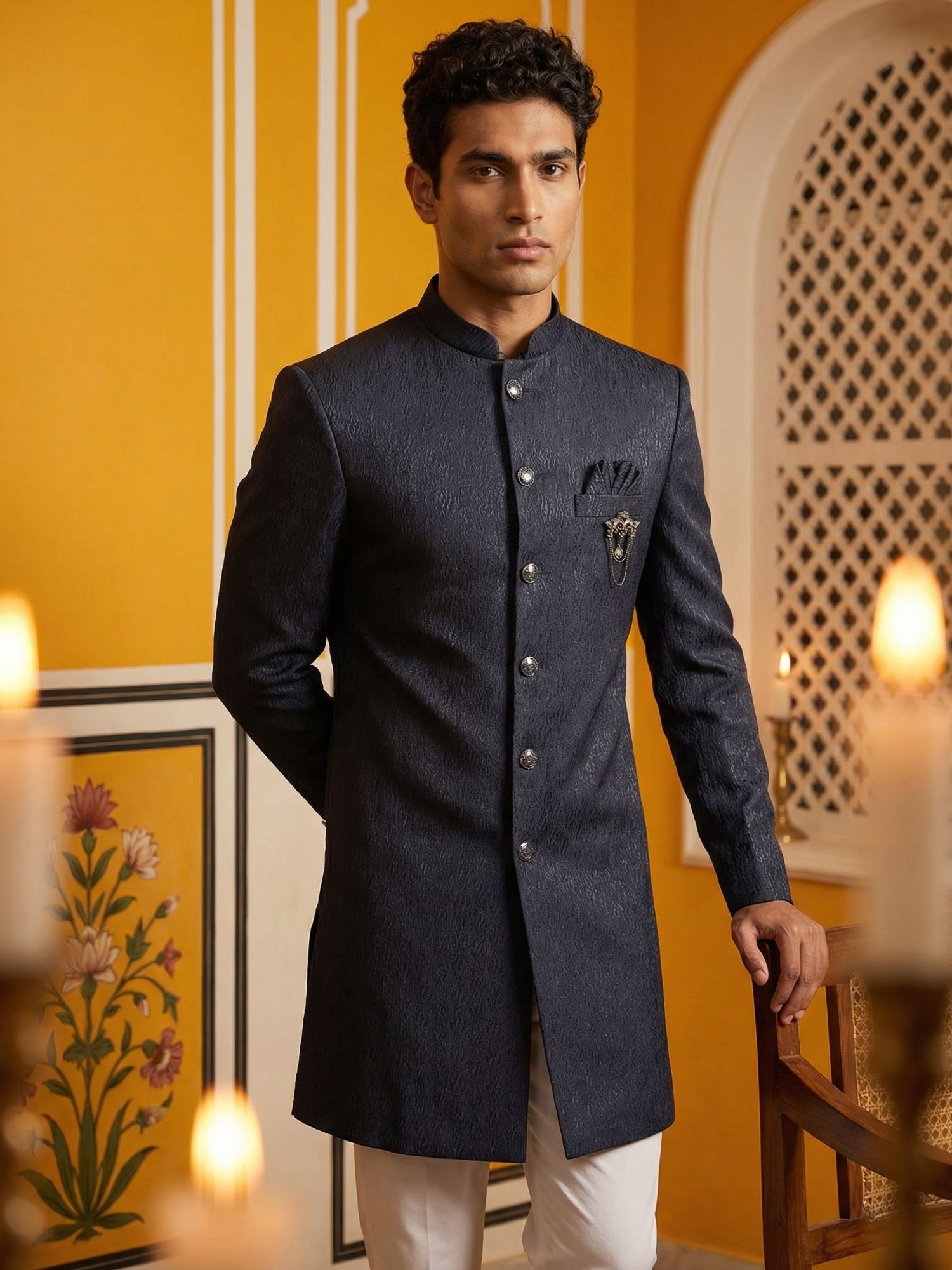 Jompers Embroidered Sherwani-picture-26