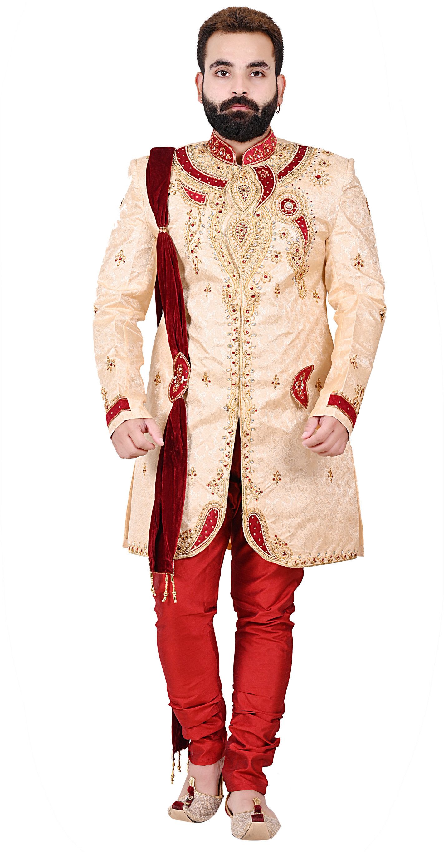 DIAMOND Indo Western Embroidered Sherwani-picture-12