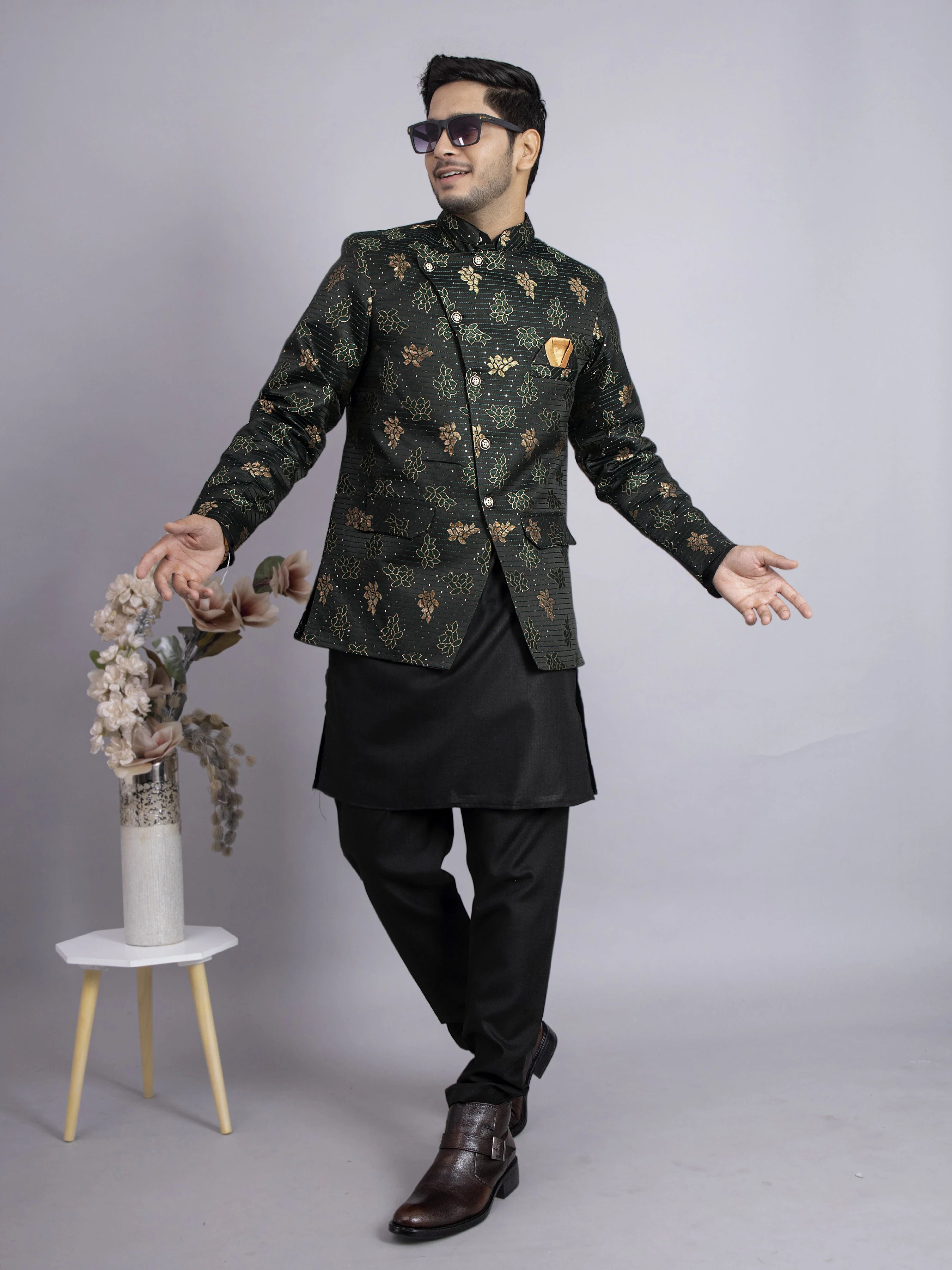 XEPON Self Design Sherwani