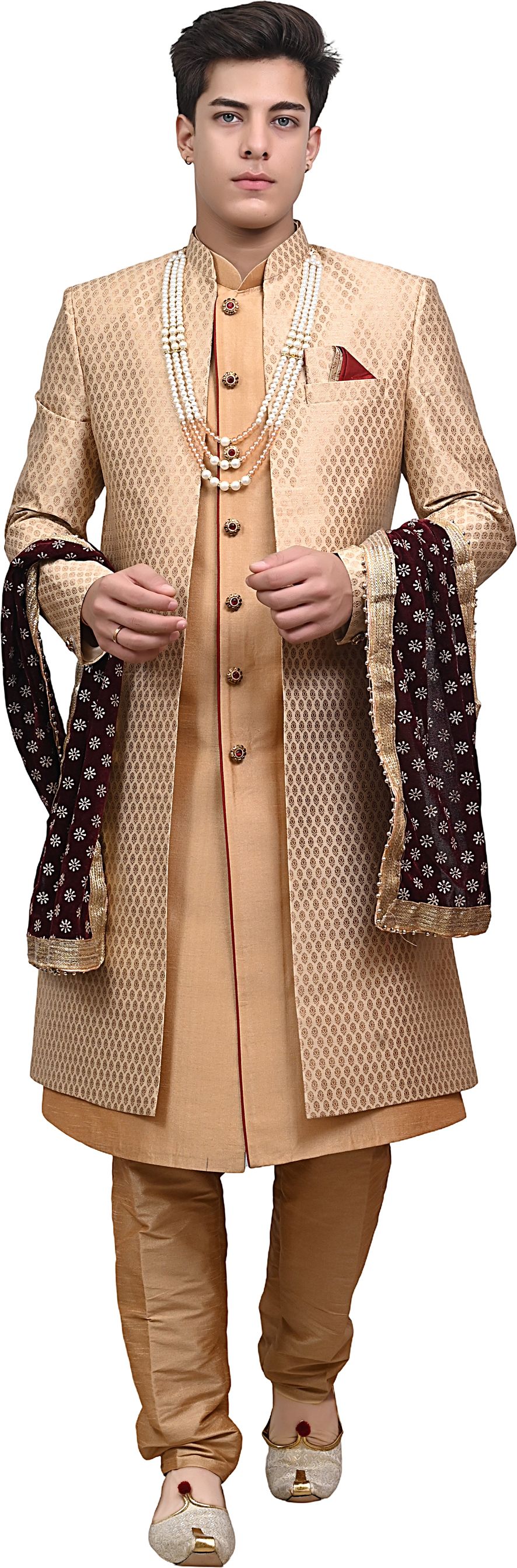 Diamond Style Embroidered Sherwani