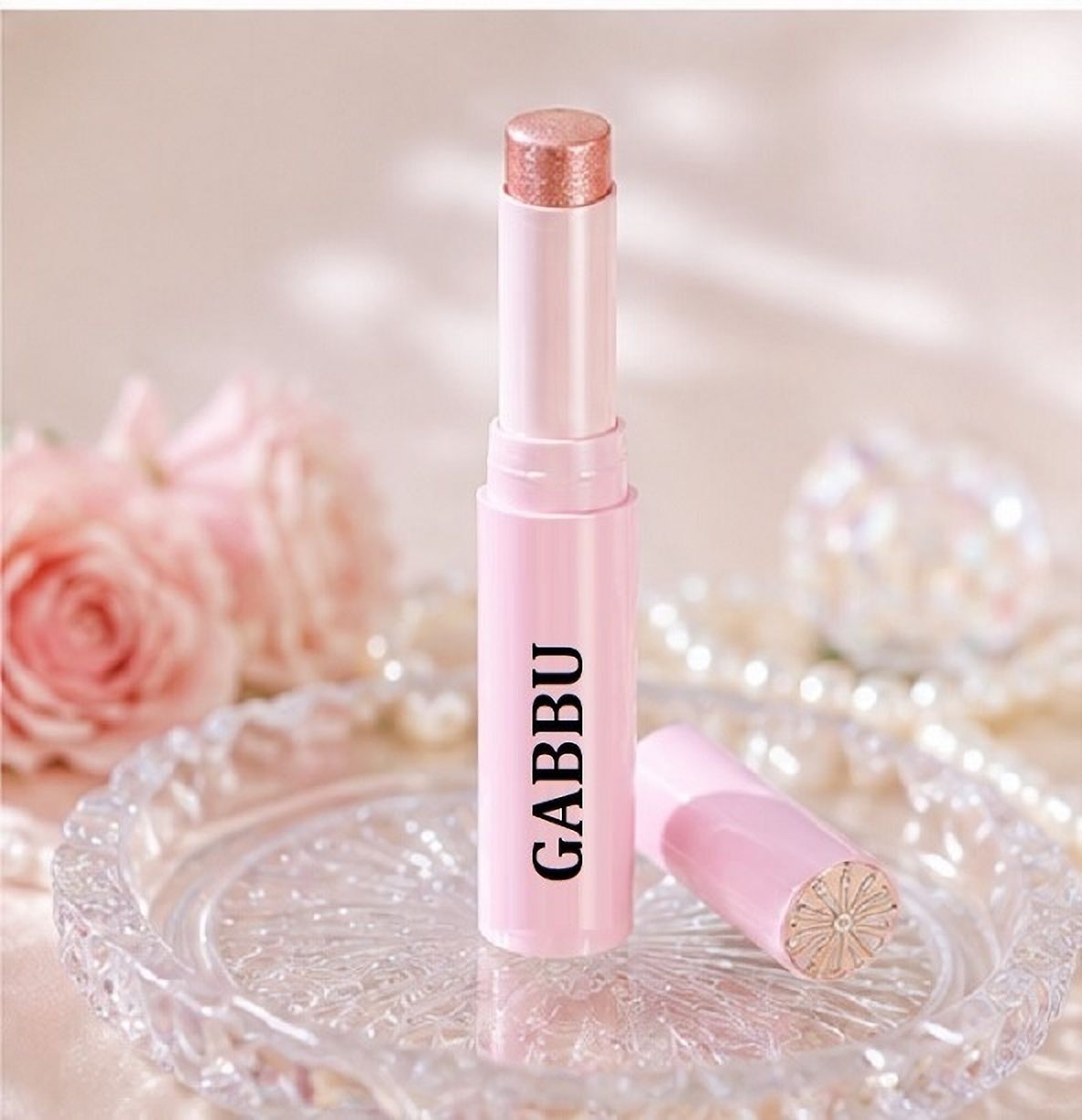 gabbu Shimmer Highlighter Stick with Lipstick | Daily & Party Makeup-picture-19