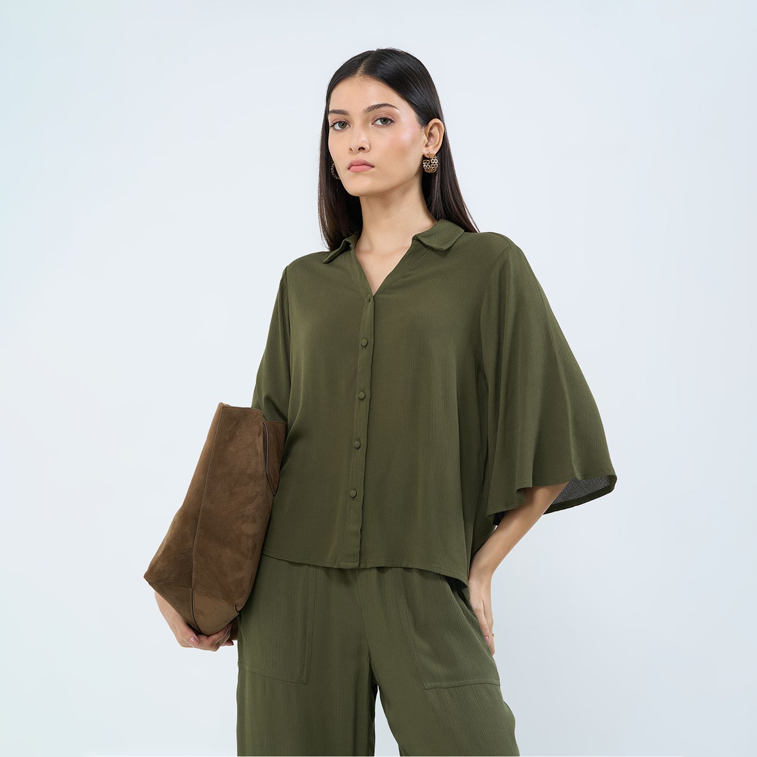 honey by pantaloons Women Relaxed Fit Solid Casual Shirt-picture-14