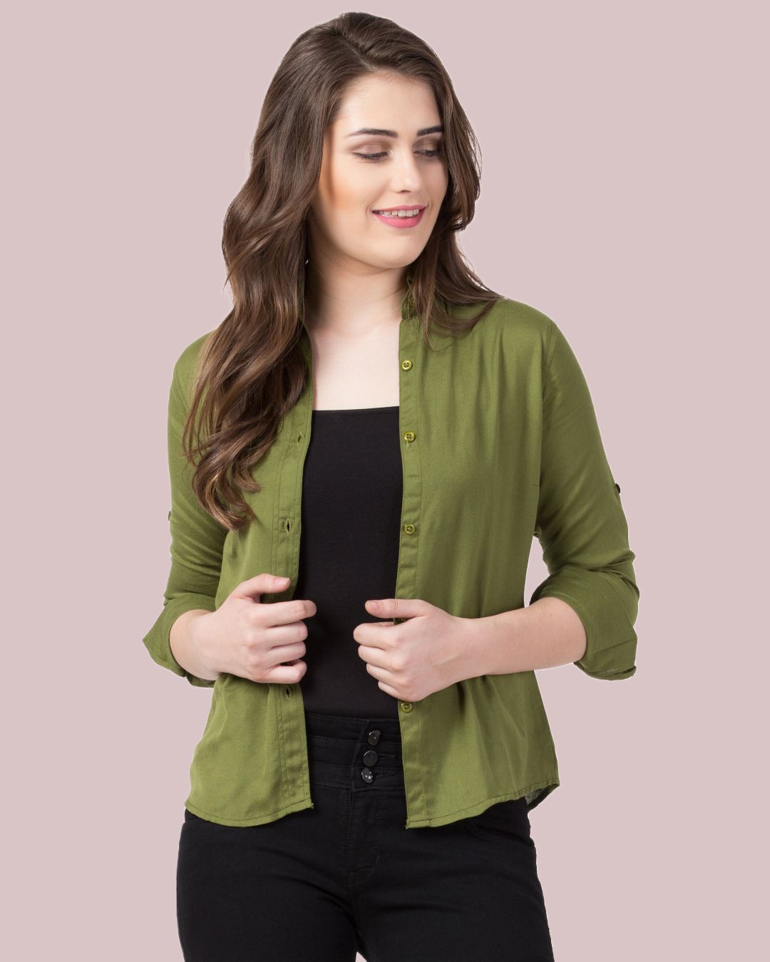 funday fashion Women Regular Fit Solid Casual Shirt-picture-40
