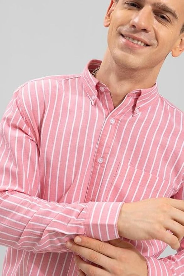 hkv fashion Men Regular Fit Striped Casual Shirt-picture-34