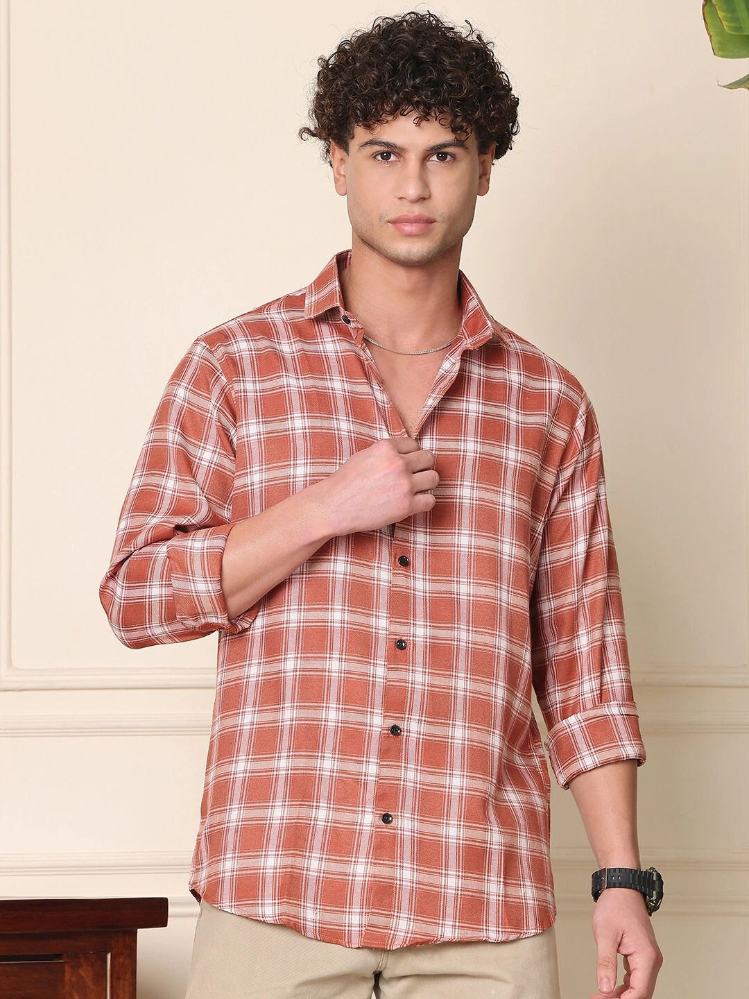 blezza Men Regular Fit Striped Spread Collar Casual Shirt-picture-22