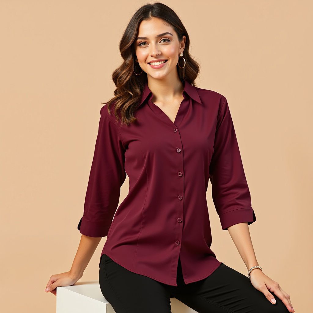 Women Regular Fit Solid Formal Shirt-image-22
