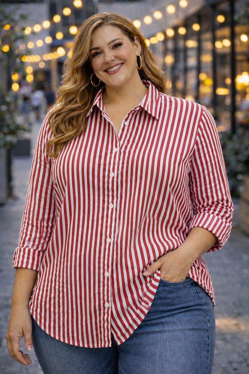 classylooks Women Regular Fit Striped Spread Collar Casual Shirt-picture-18