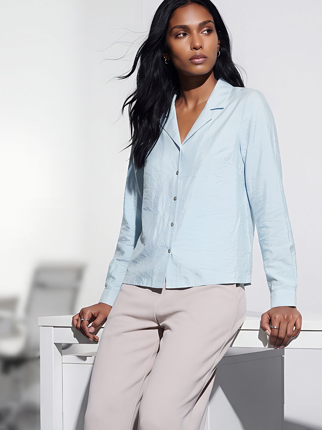 code by lifestyle Women Regular Fit Solid Casual Shirt-picture-21