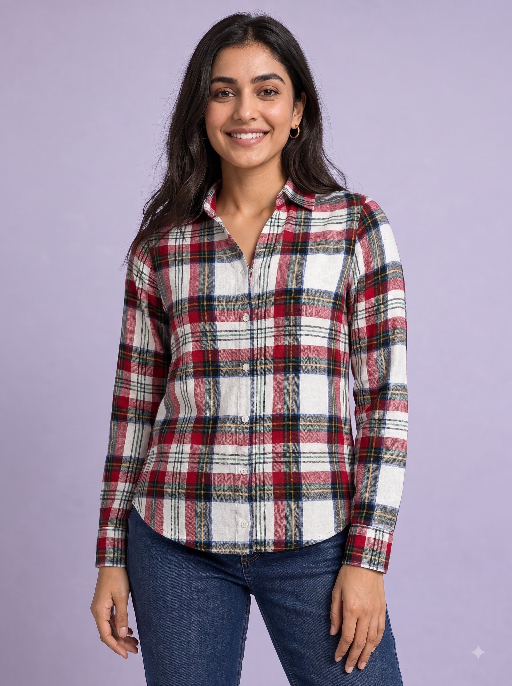 hive91 Women Regular Fit Checkered Casual Shirt-picture-8