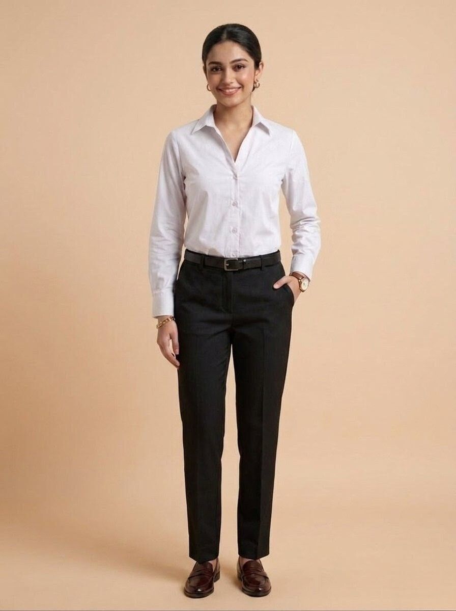 Women Comfort Fit Solid Casual Shirt-image-6