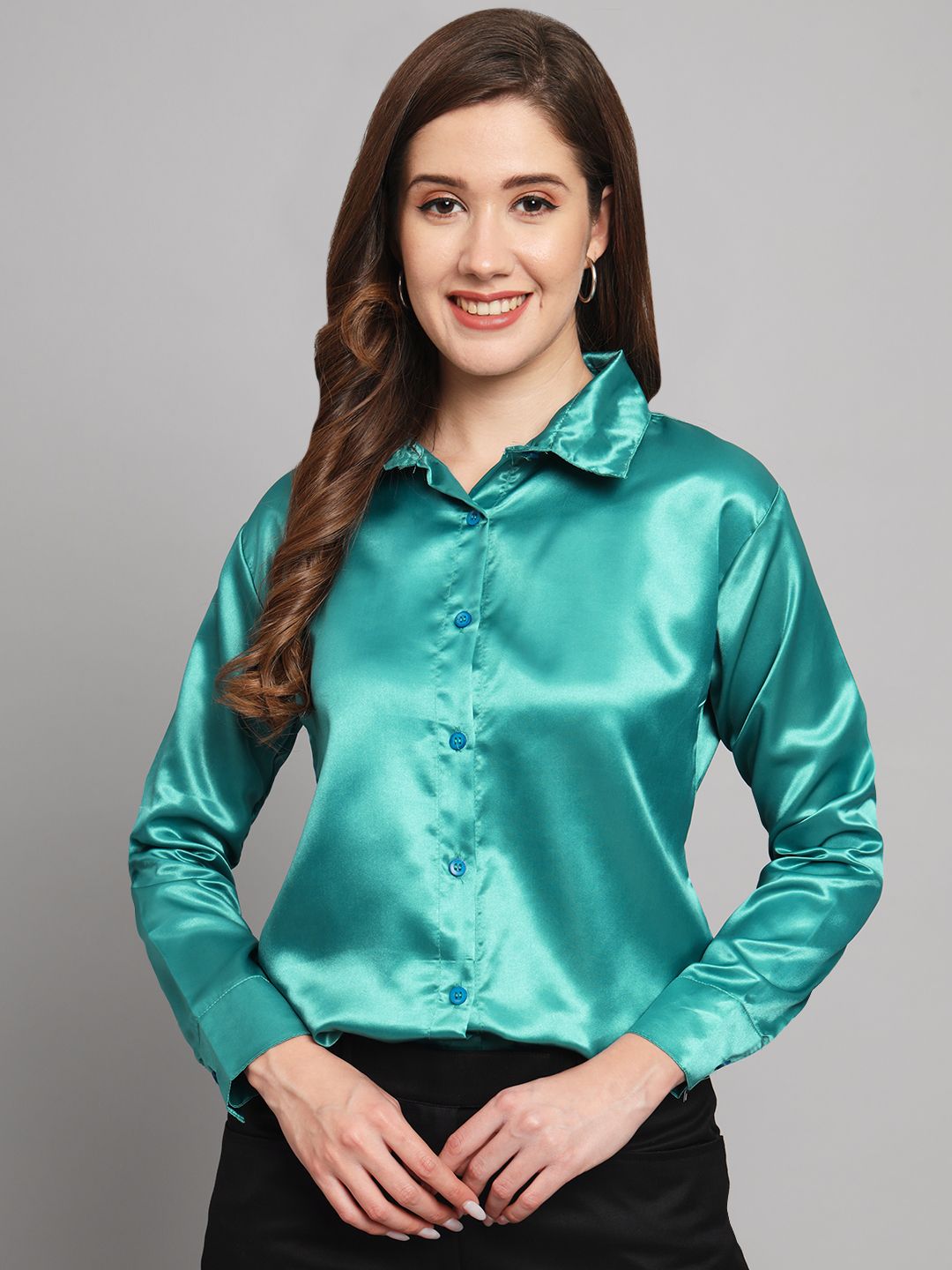 funday fashion Women Regular Fit Solid Casual Shirt-picture-30