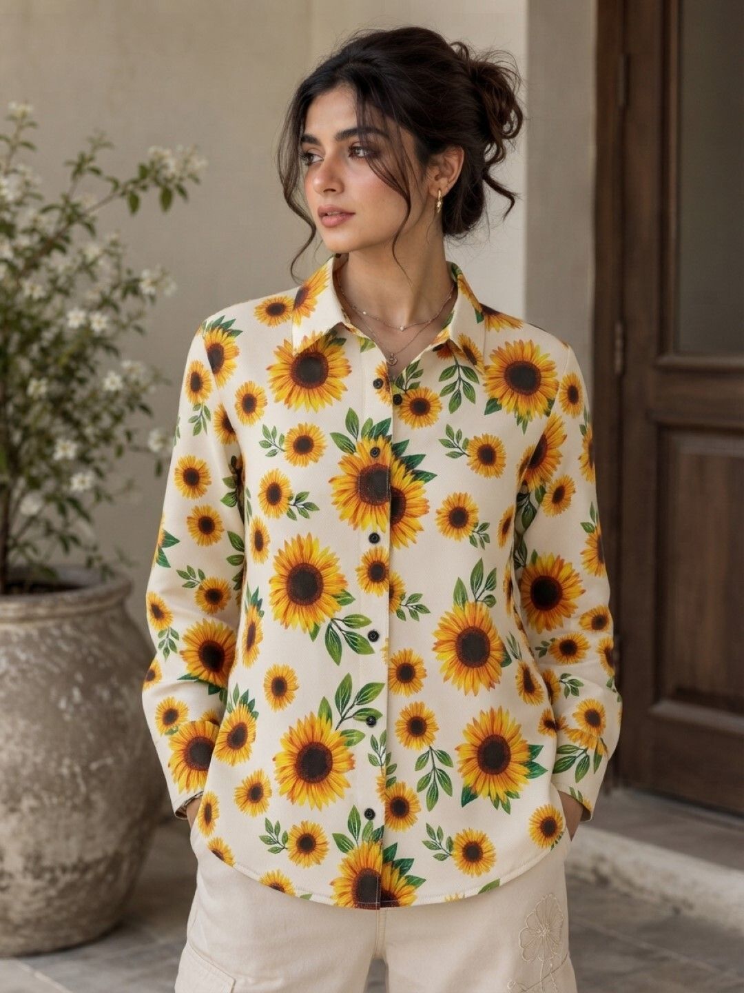 perfect productions Women Regular Fit Printed Spread Collar Casual Shirt-picture-25