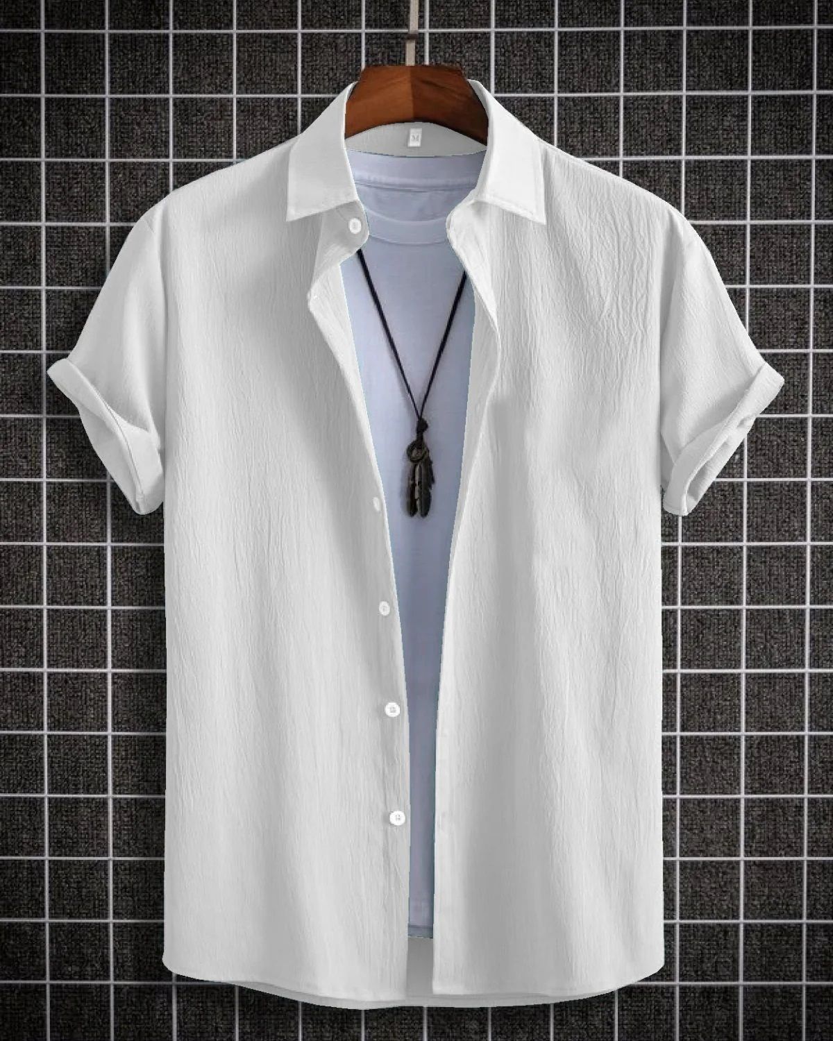 metronaut Men Regular Fit Self Design Spread Collar Casual Shirt-picture-31