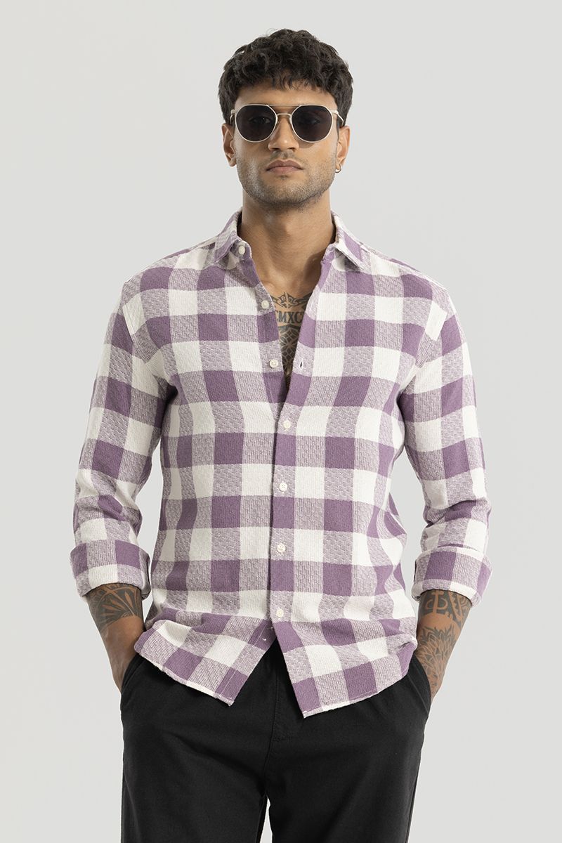 snitch Men Slim Fit Checkered Spread Collar Casual Shirt-picture-21