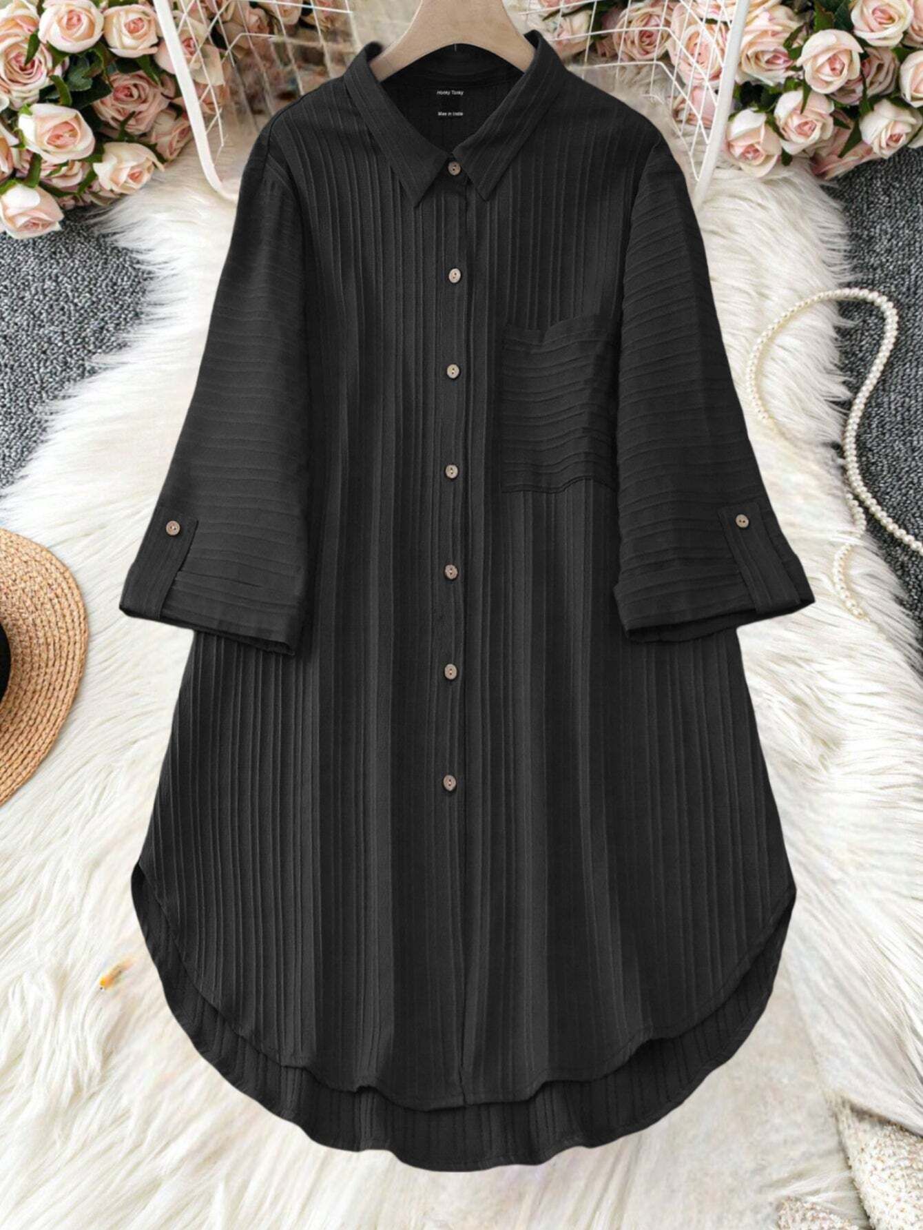 sheetal associates Women Regular Fit Self Design Button Down Collar Casual Shirt-picture-22