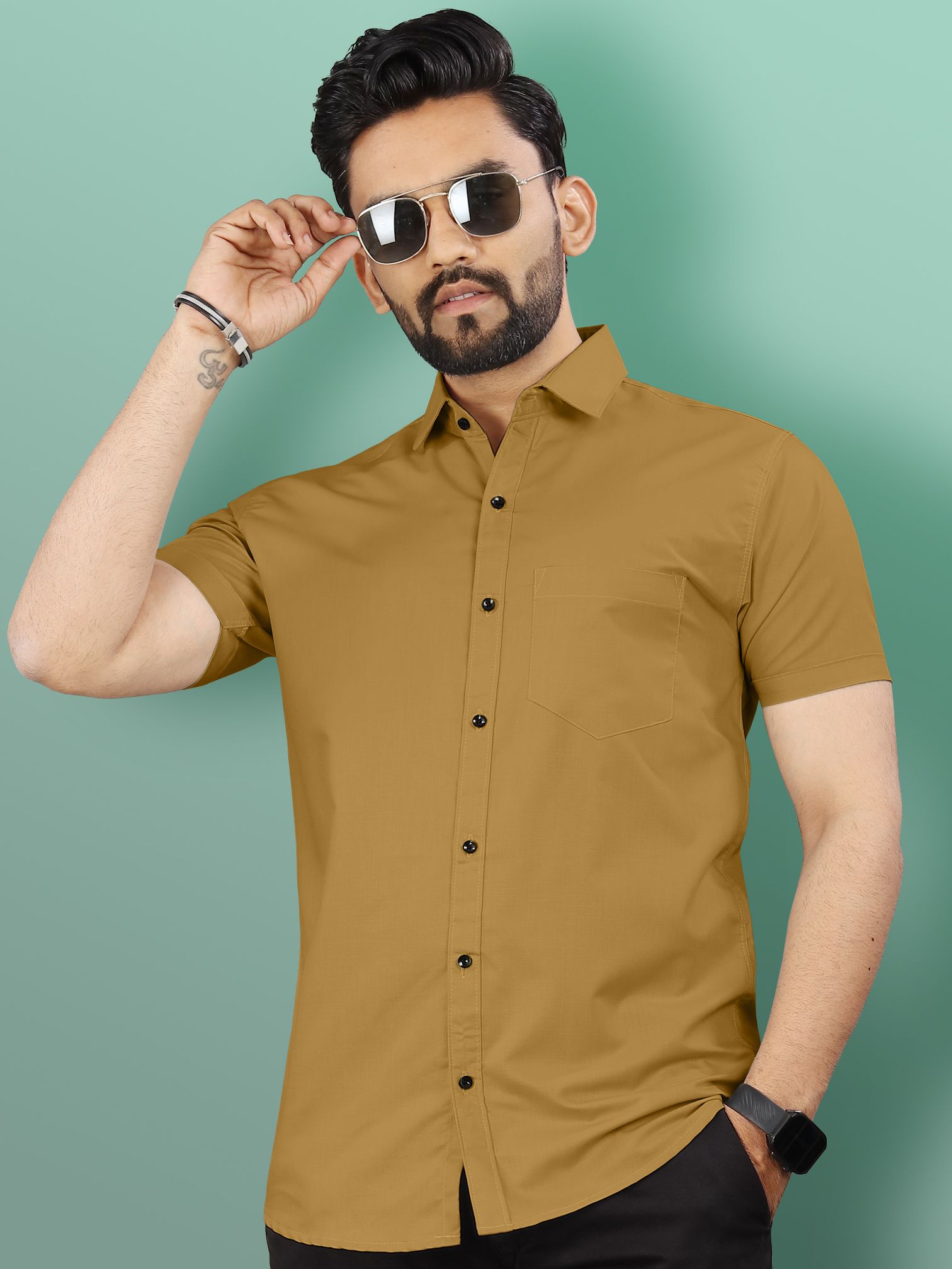 vebnor Men Regular Fit Solid Casual Shirt-picture-19