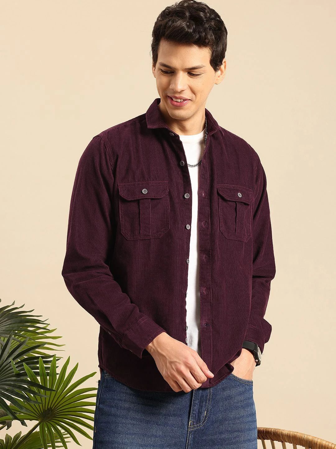 Men Regular Fit Solid Casual Shirt-image-44