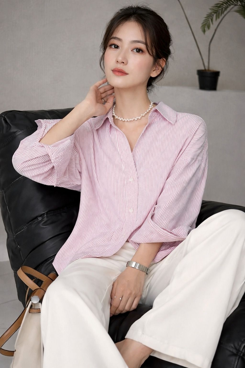 just fab Women Relaxed Fit Fit Striped Spread Collar Casual Shirt-picture-40