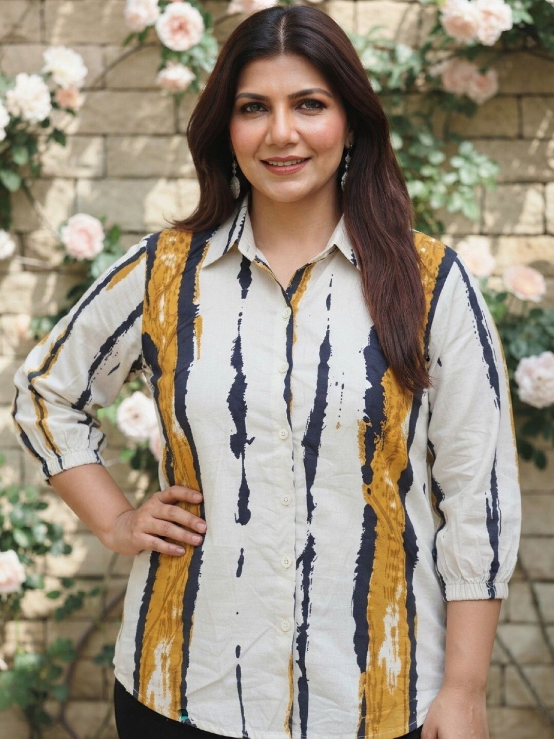 perfect productions Women Regular Fit Printed Spread Collar Casual Shirt-picture-49