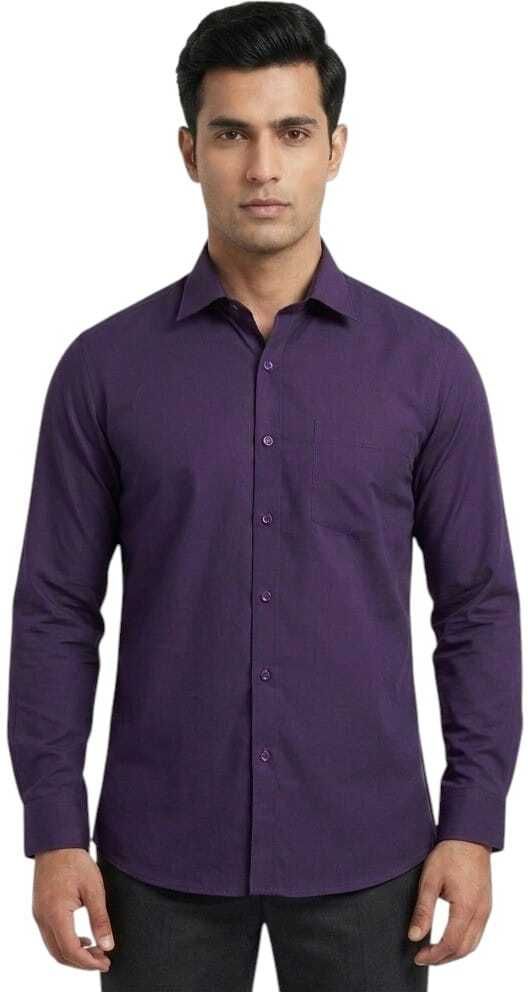 millioncolors Men Regular Fit Solid Spread Collar Formal Shirt-picture-14