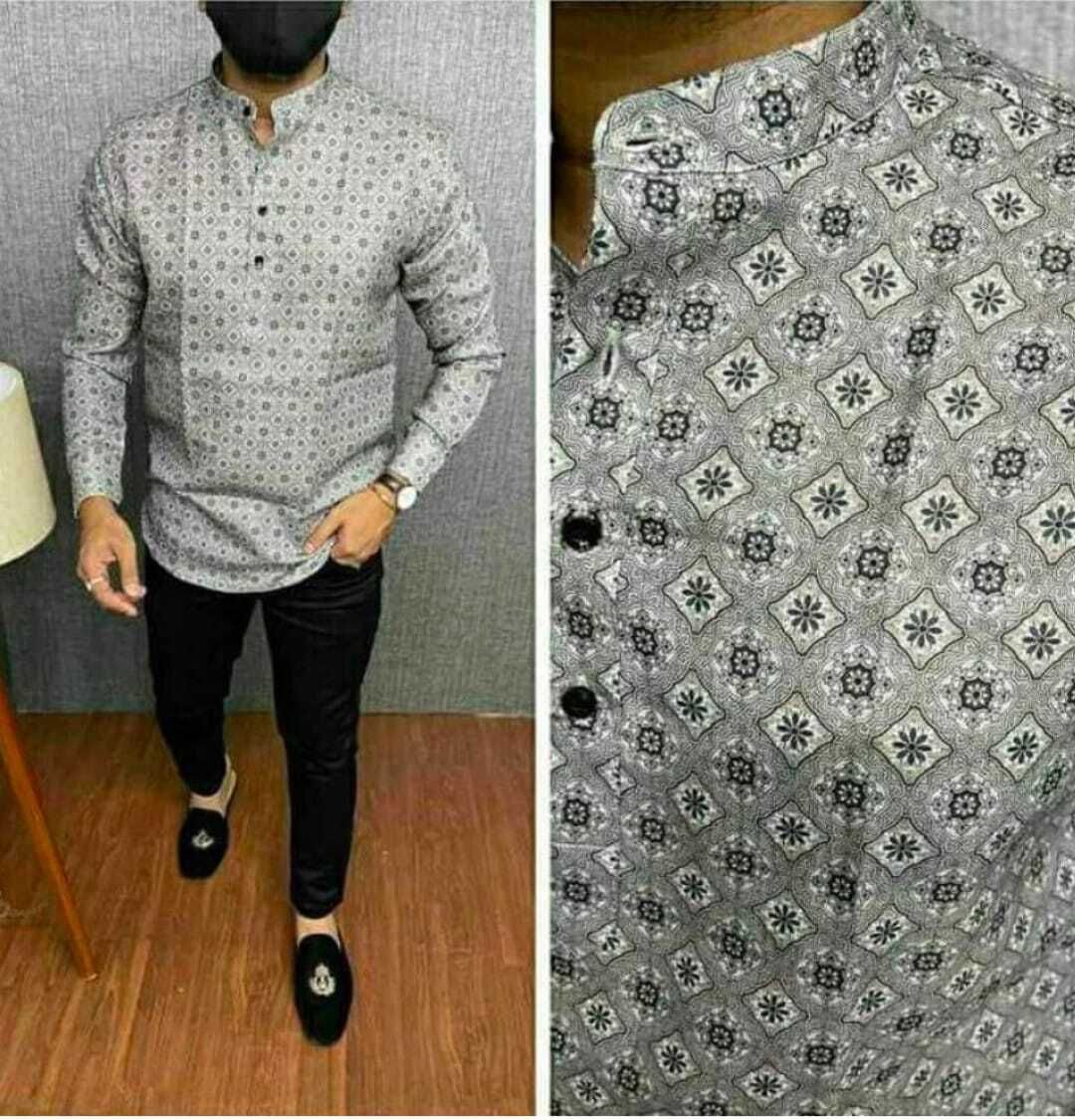 randomstyle Men Printed Cotton Blend Straight Kurta-picture-40