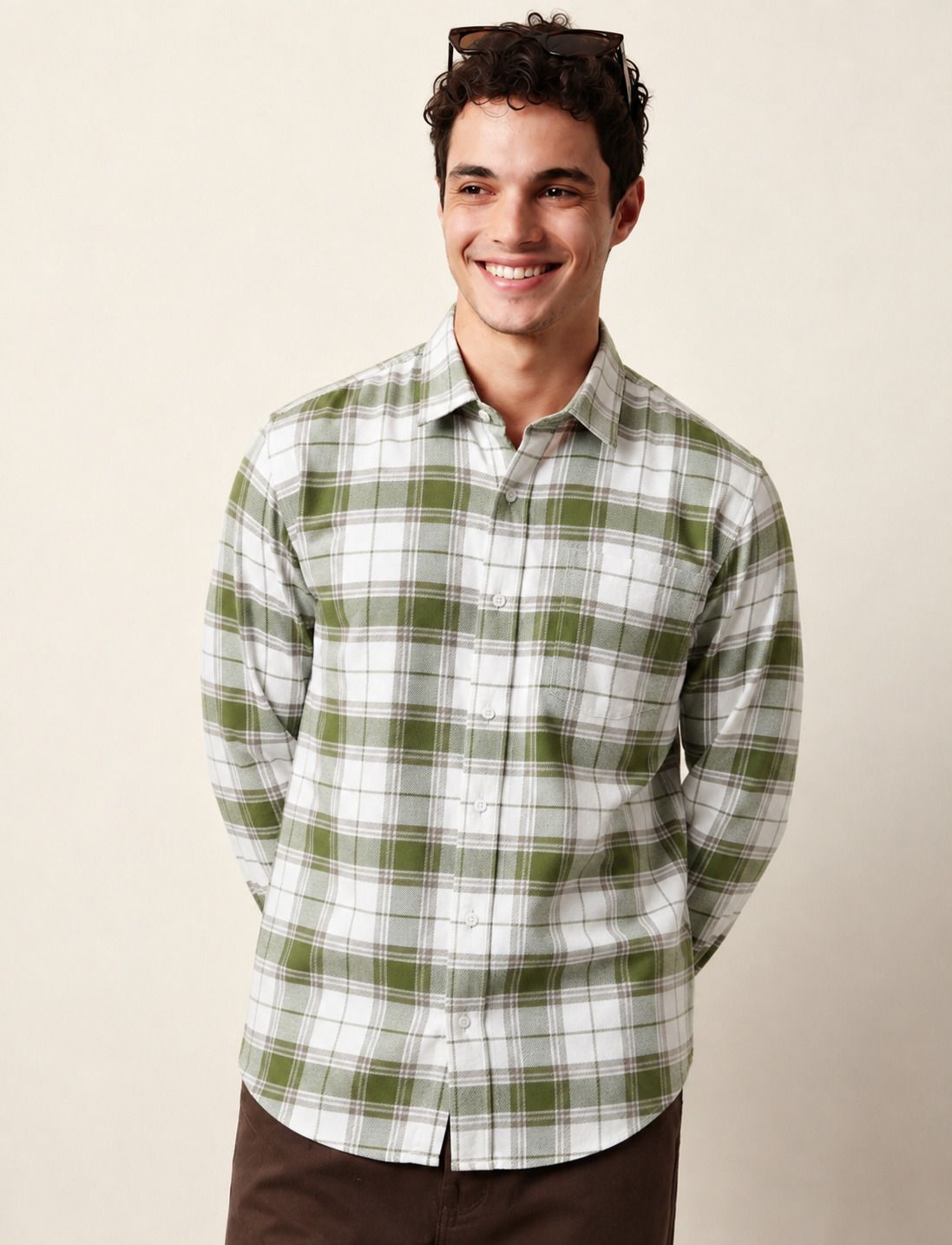 roadster Men Regular Fit Checkered Spread Collar Casual Shirt-picture-11