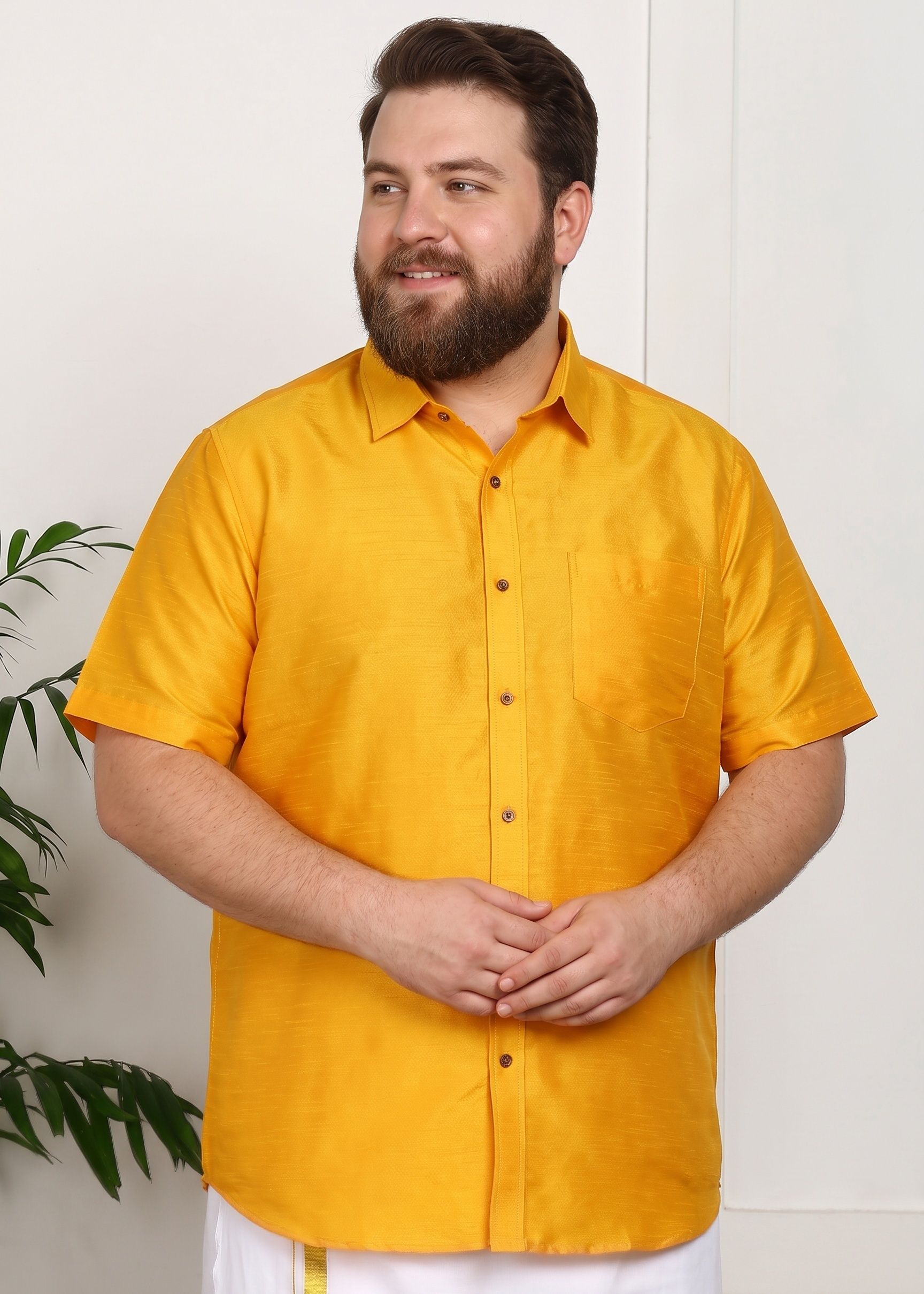 karnam Men Regular Fit Solid Button Down Collar Casual Shirt-picture-11