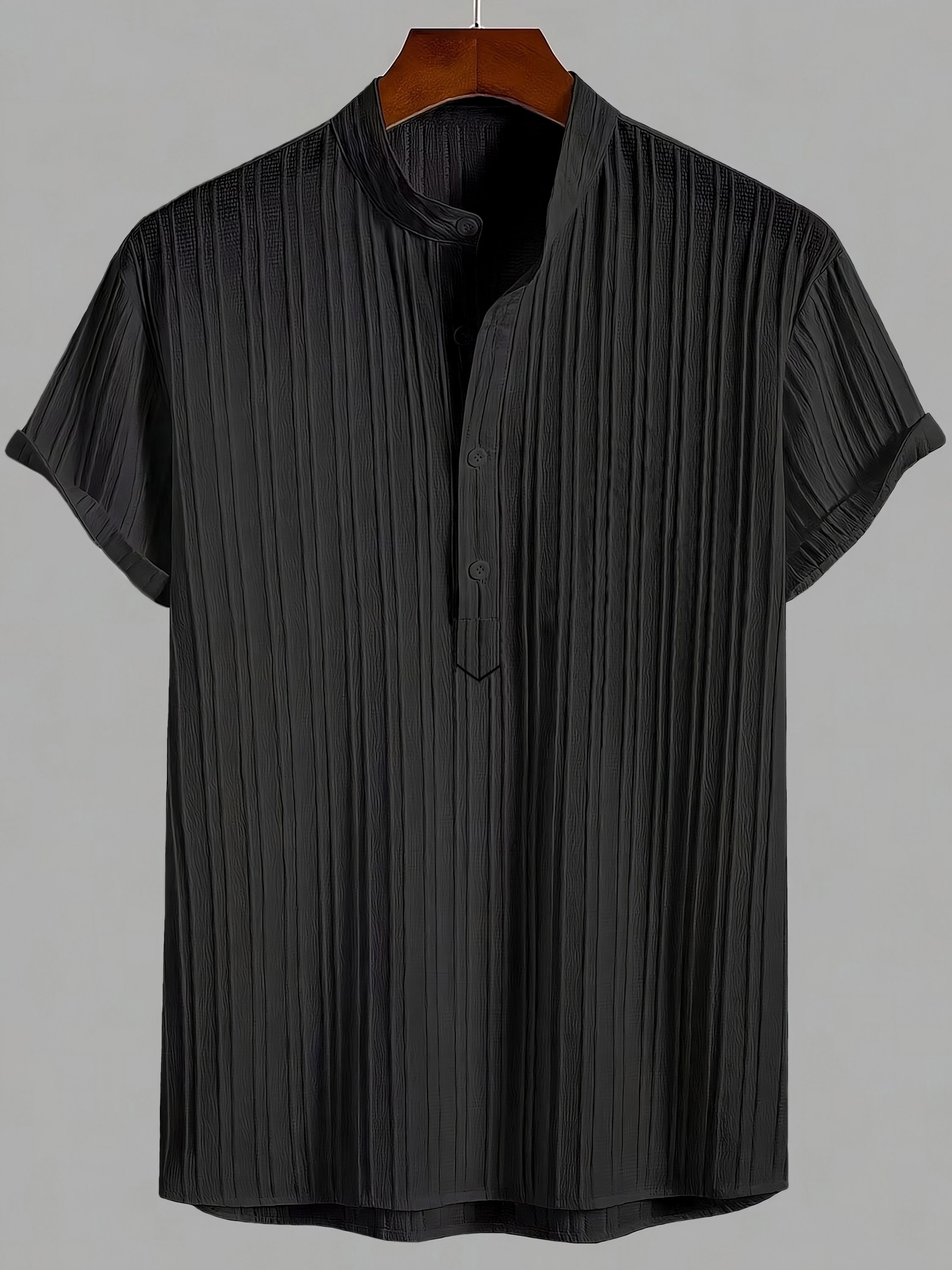 Self Design Cotton Blend Straight Kurta for Men-image-36