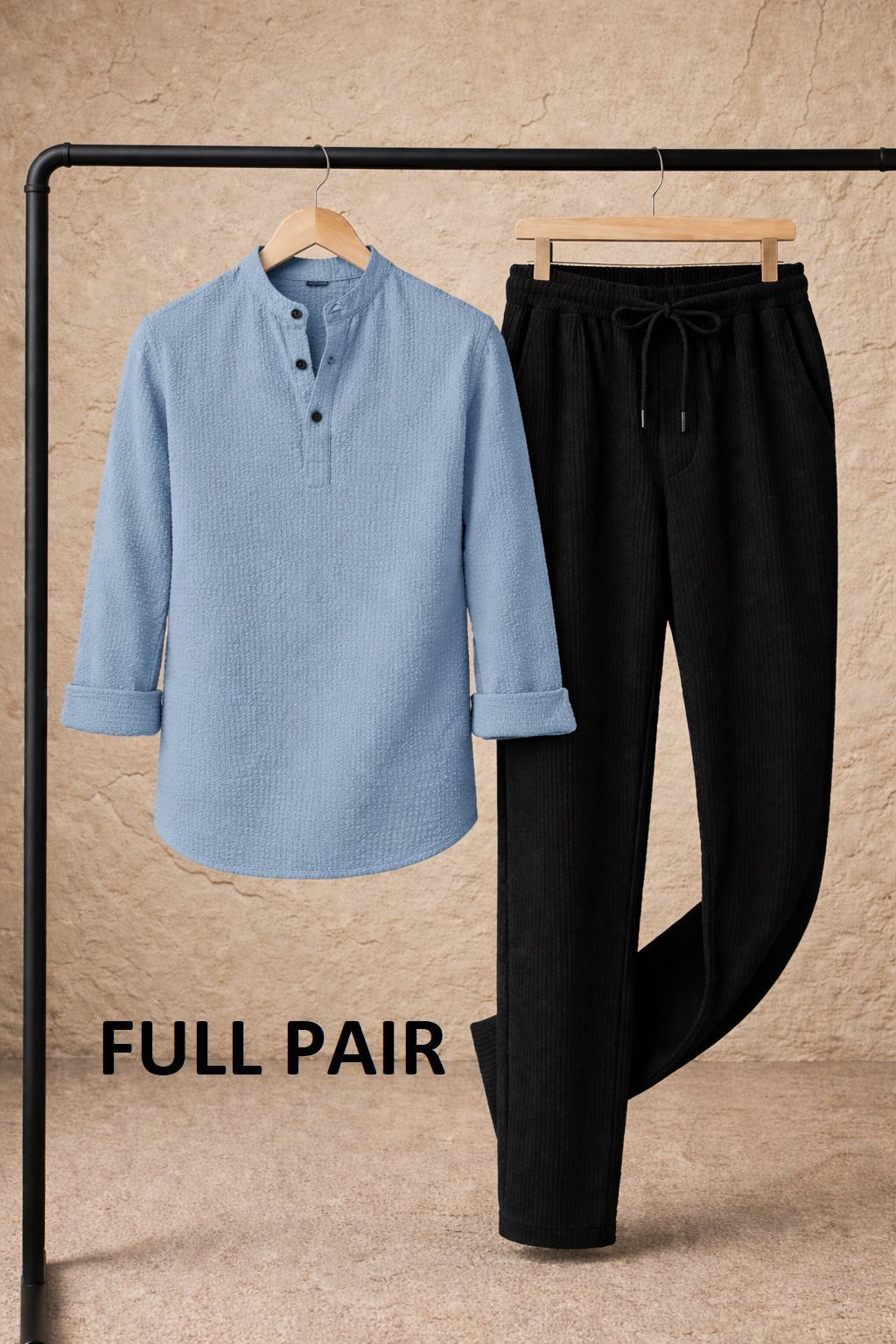 combraided Men Cotton Blend Shirt Pant Set-picture-13