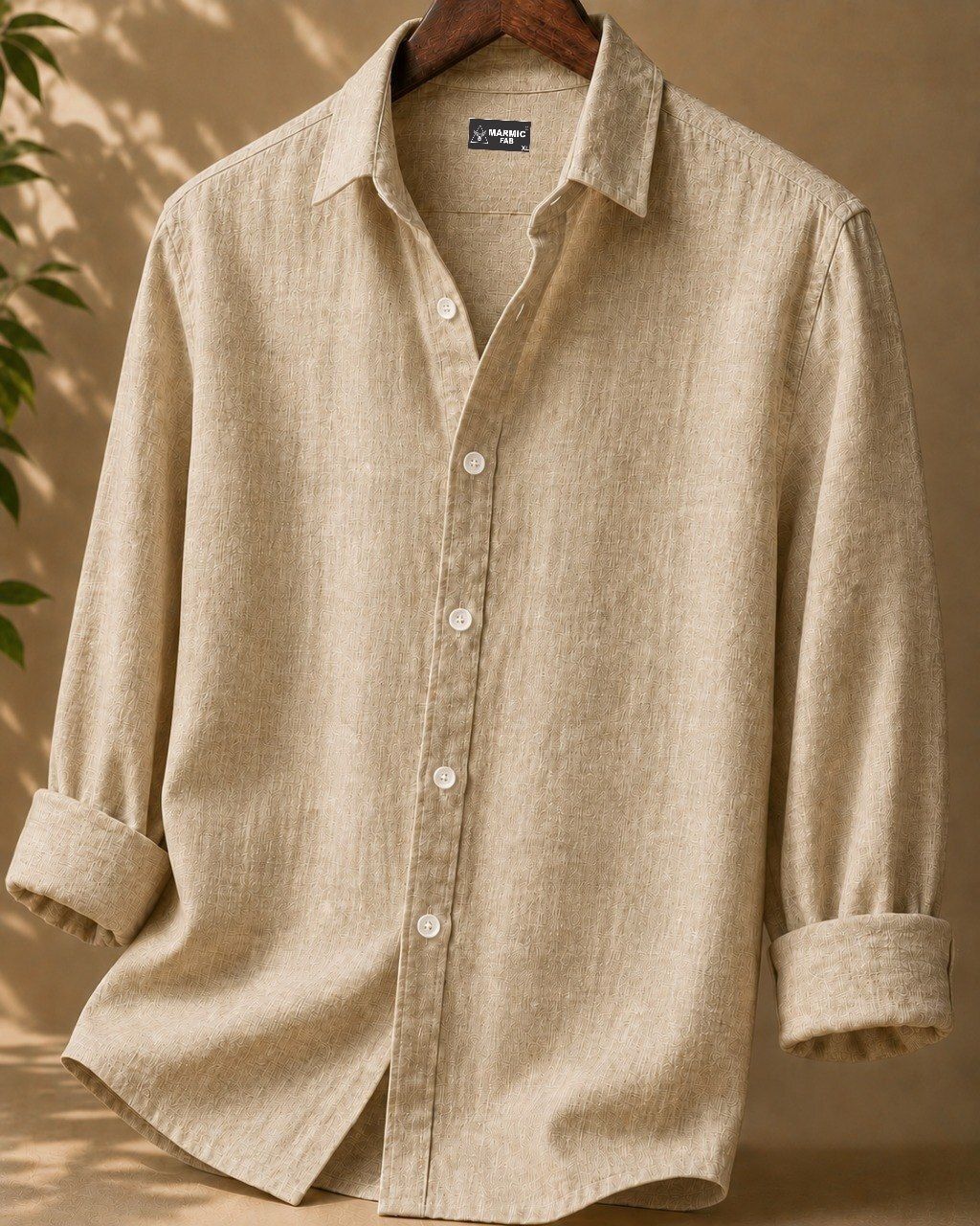 Men Regular Fit Solid Spread Collar Casual Shirt-image-43