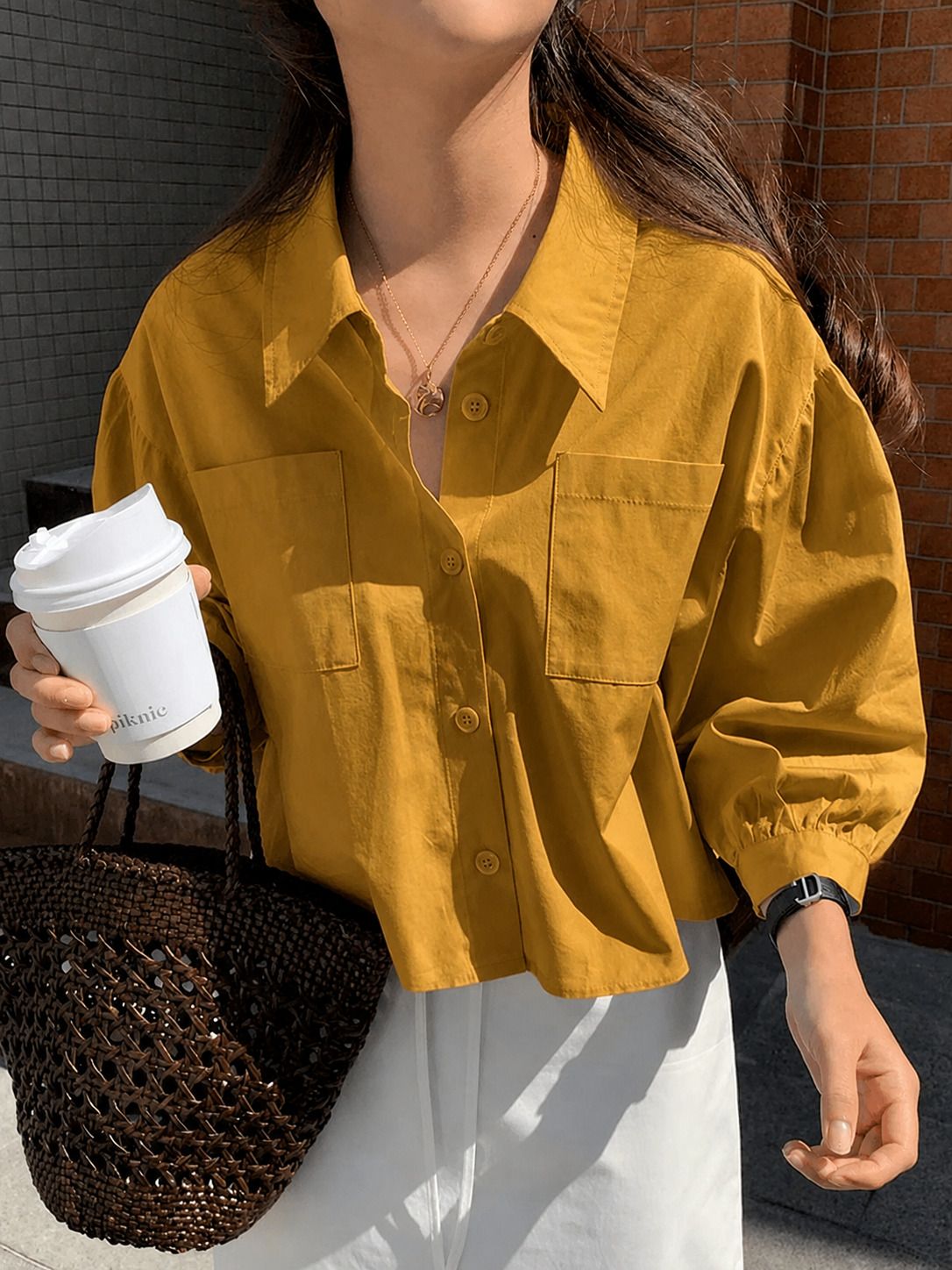 zilcon Women Regular Fit Solid Spread Collar Casual Shirt-picture-25