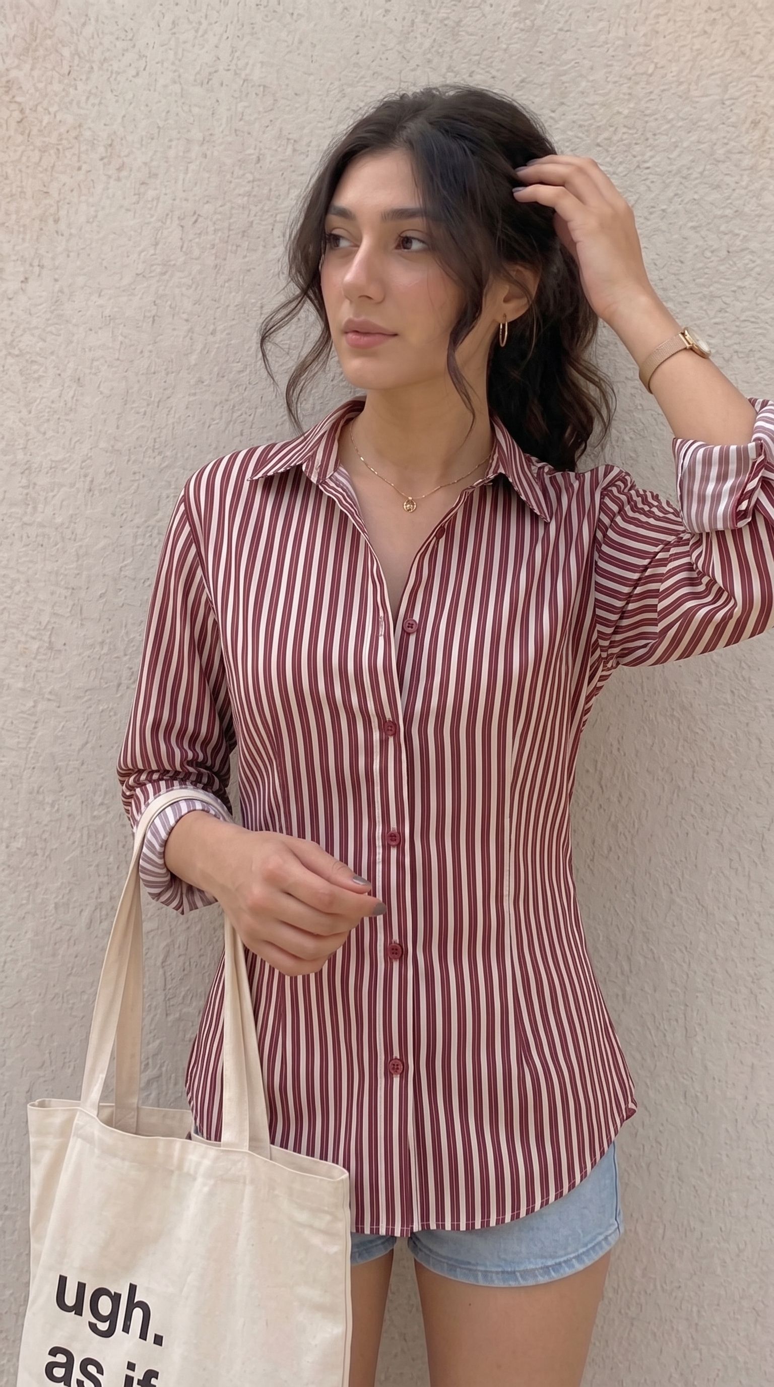 siddhant fashion Women Slim Fit Striped Spread Collar Casual Shirt-picture-4