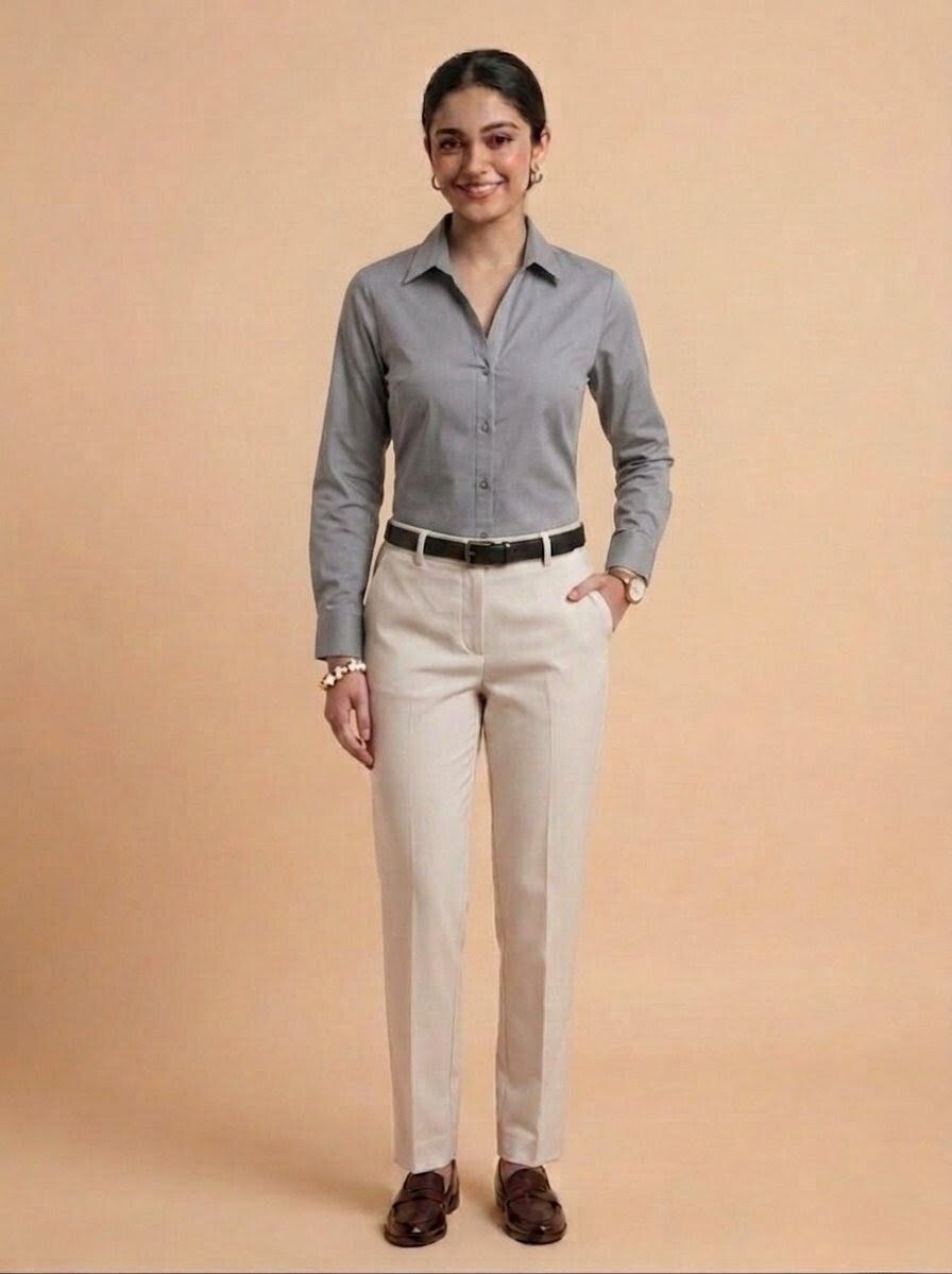 Women Comfort Fit Solid Curved Collar Casual Shirt-image-32