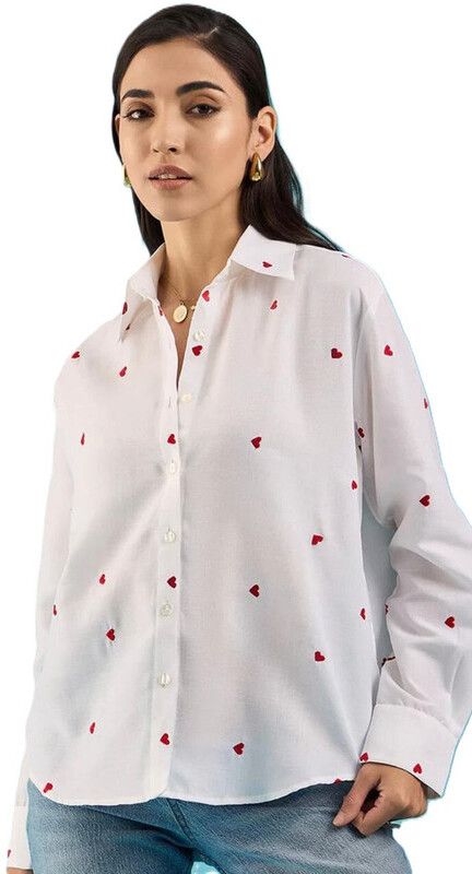 the nari fashion brand Women Regular Fit Solid Ribbed Collar Casual Shirt-picture-32