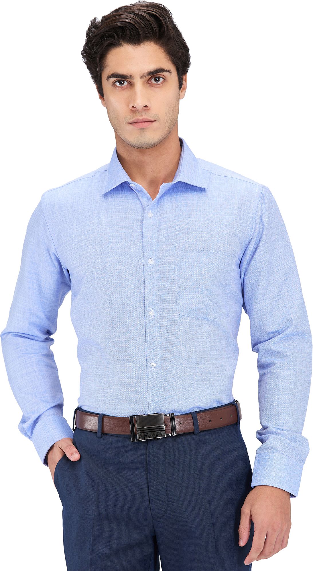 park avenue Men Slim Fit Self Design Formal Shirt-picture-12