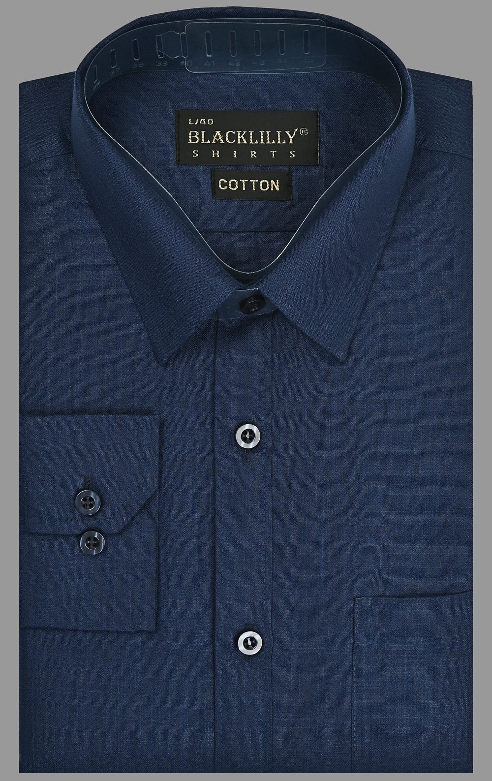 Men Slim Fit Solid Spread Collar Casual Shirt-image-14