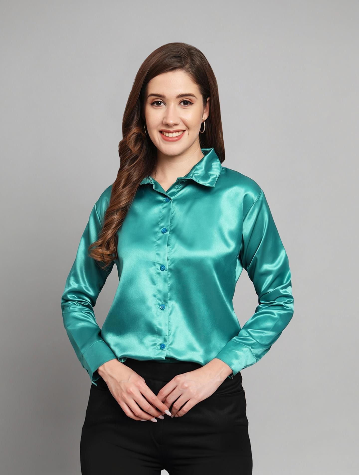 funday fashion Women Regular Fit Solid Casual Shirt-picture-29
