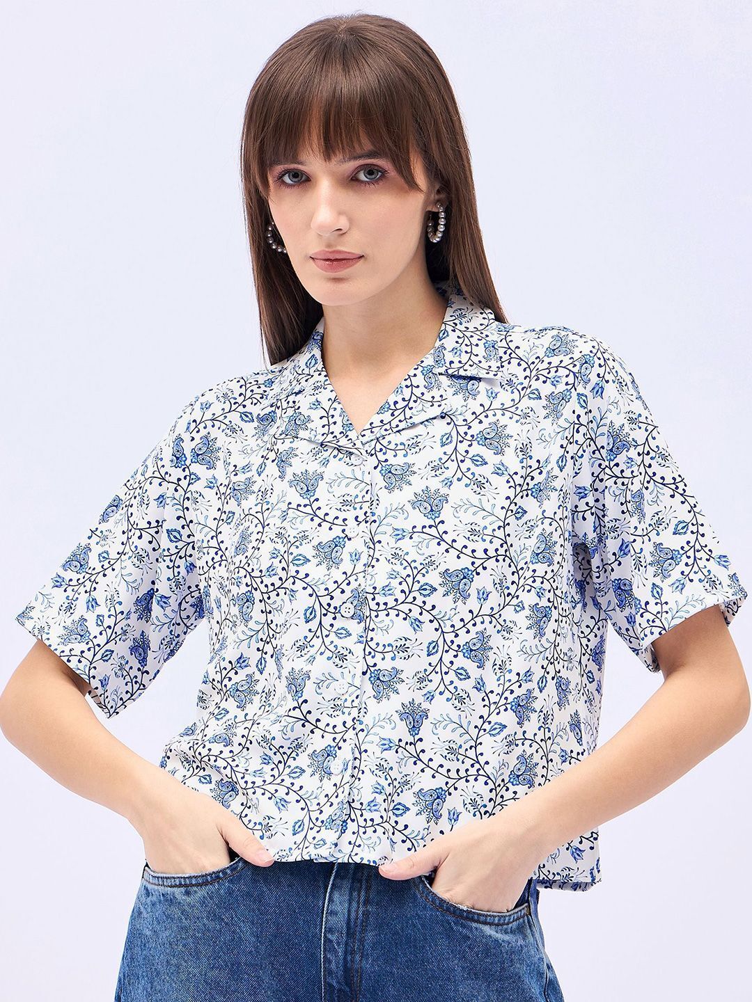 dressberry Women Regular Fit Printed Casual Shirt-picture-46