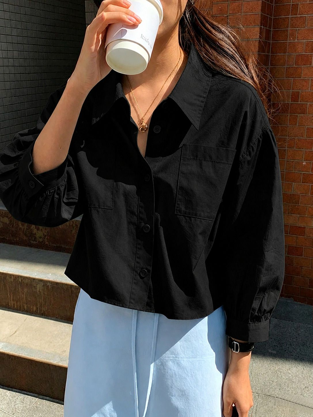 zilcon Women Regular Fit Solid Spread Collar Casual Shirt-picture-21