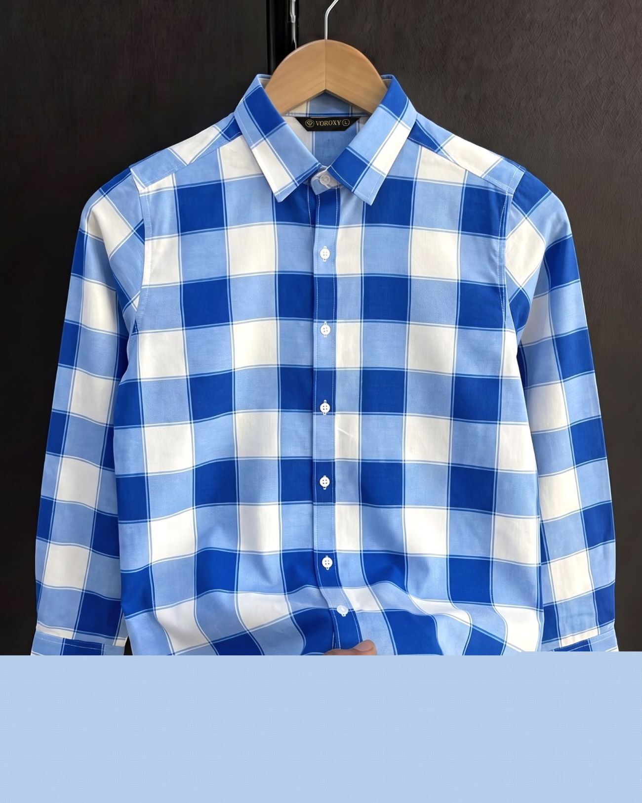 voroxy Men Regular Fit Checkered Spread Collar Casual Shirt-picture-17