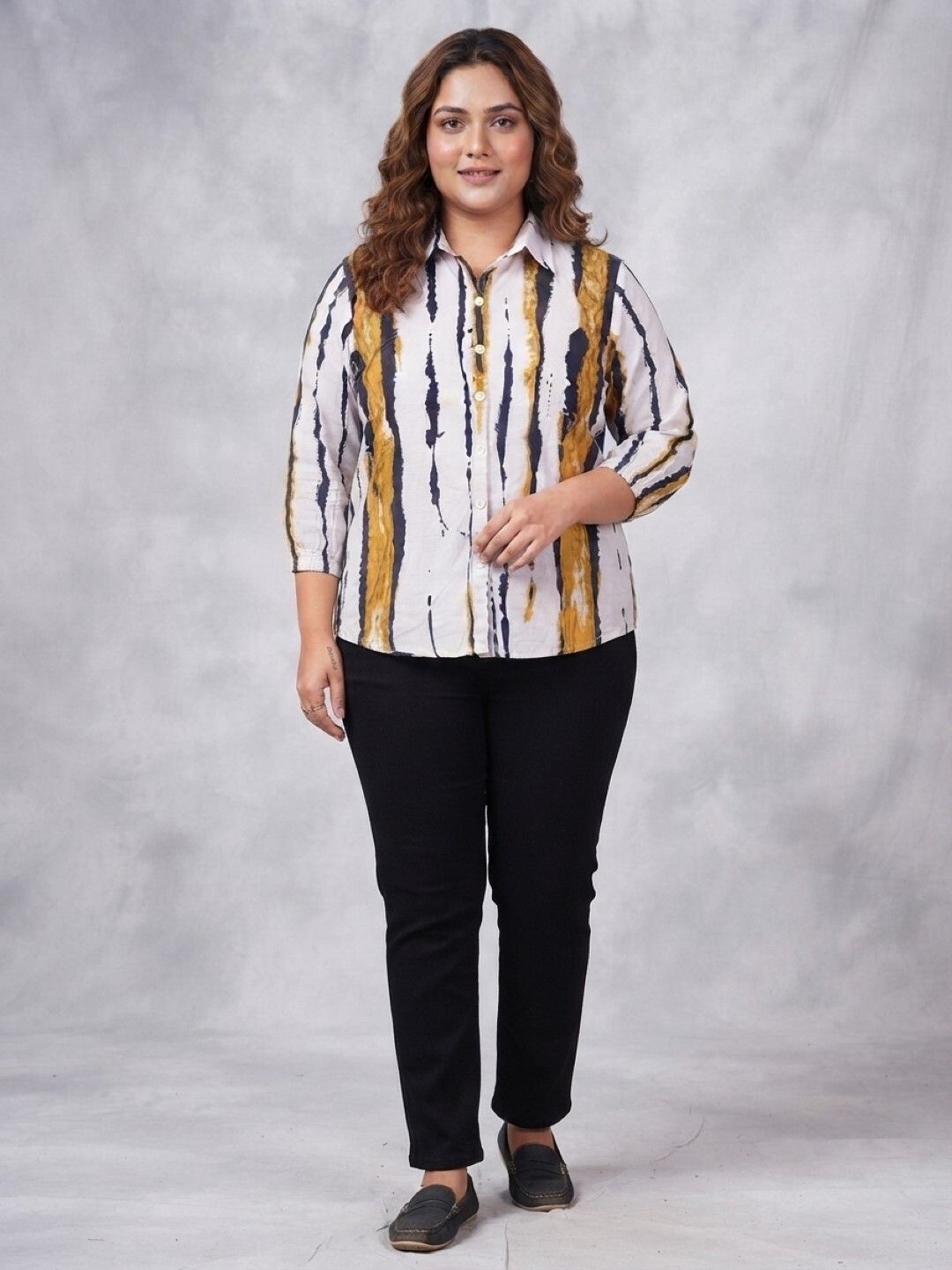 metronaut Women Regular Fit Printed Spread Collar Casual Shirt-picture-28