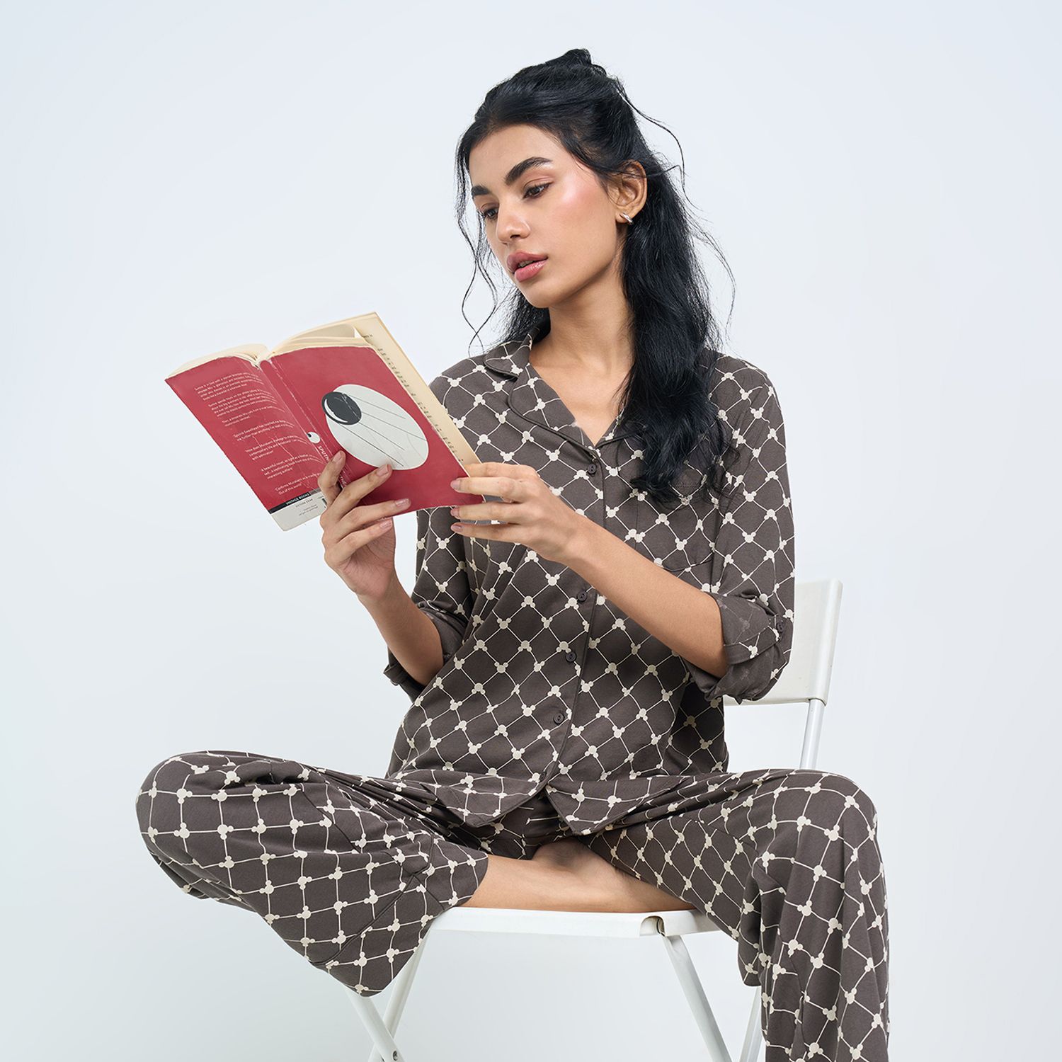 dreamz by pantaloons Women Comfort Fit Printed Lounge Wear Shirt-picture-33