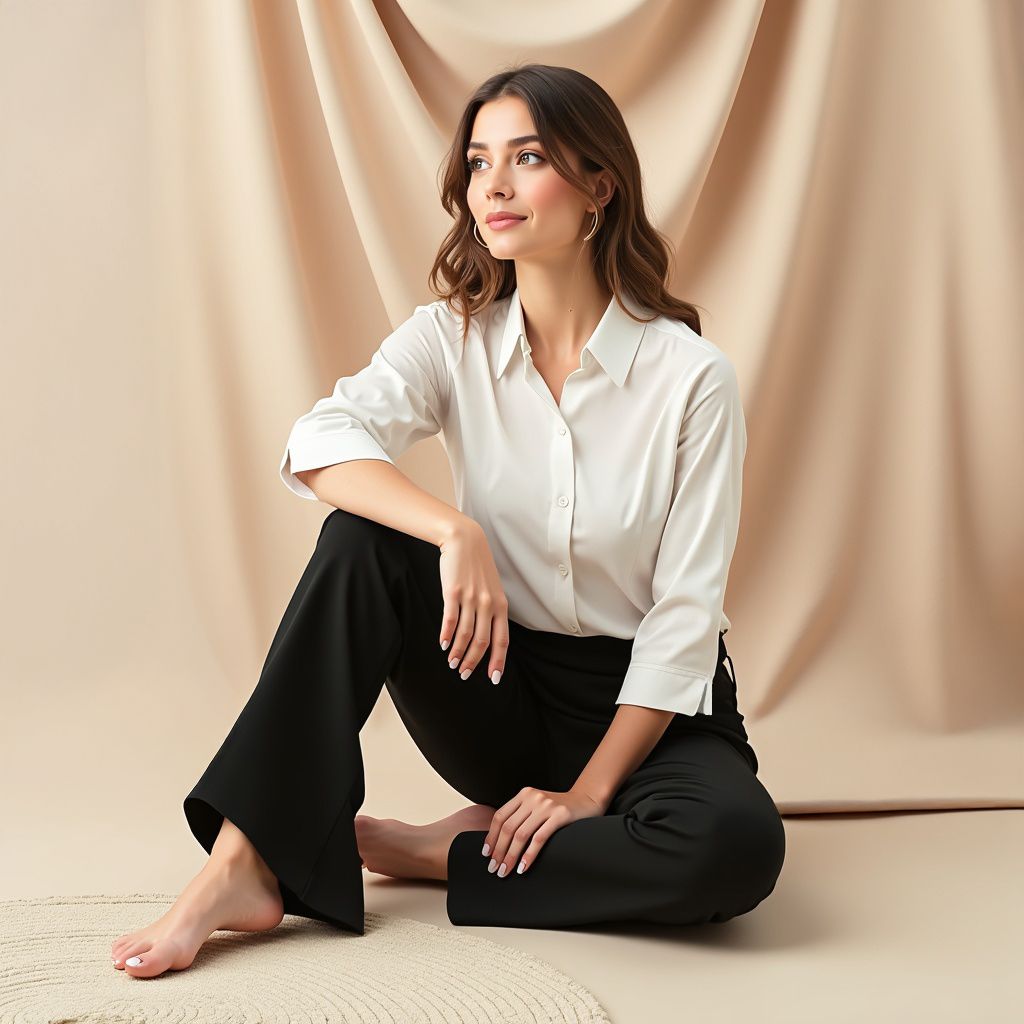 kaarchop Women Regular Fit Solid Spread Collar Formal Shirt-picture-16