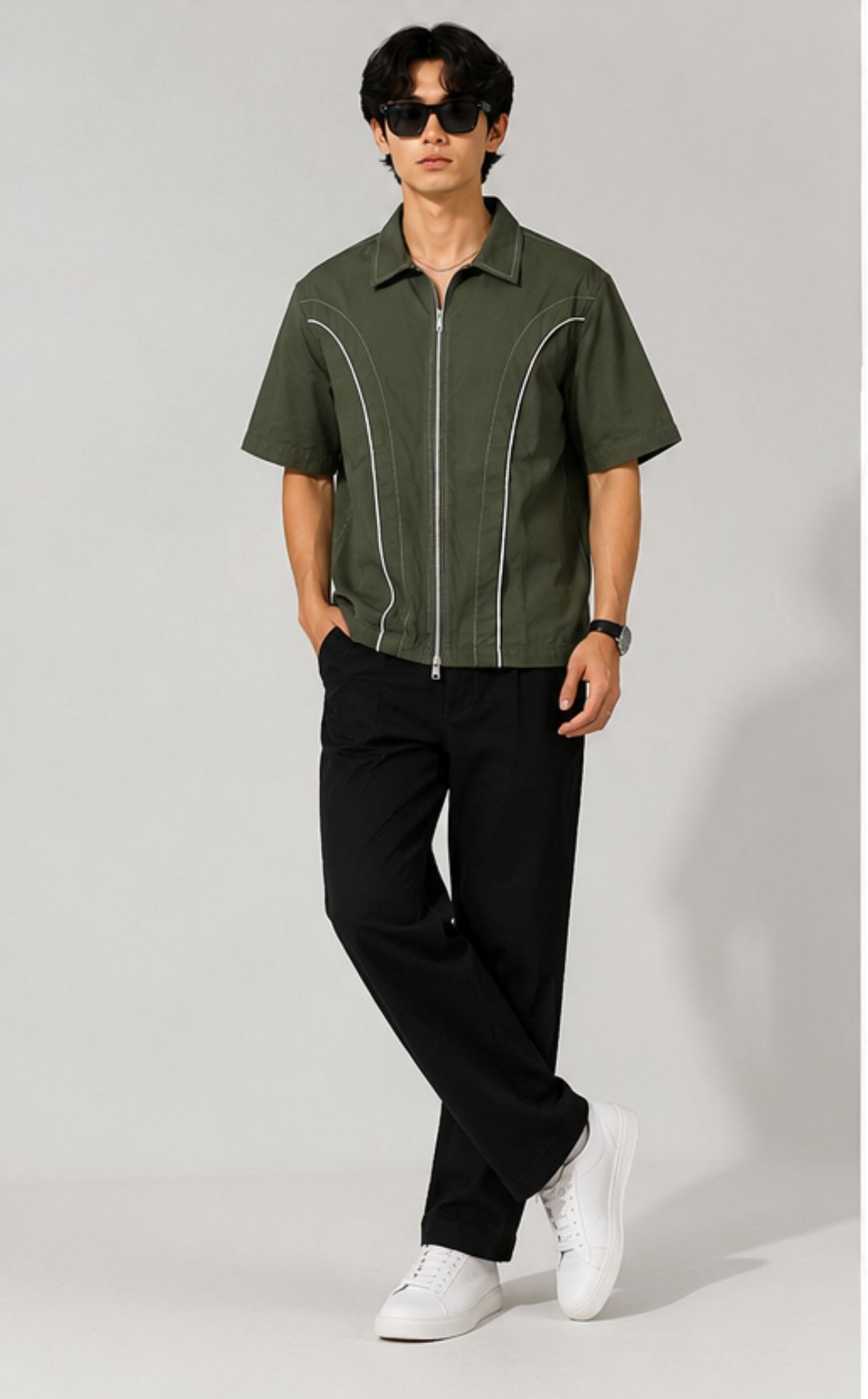 Men Boxy Fit Solid Casual Shirt-image-28