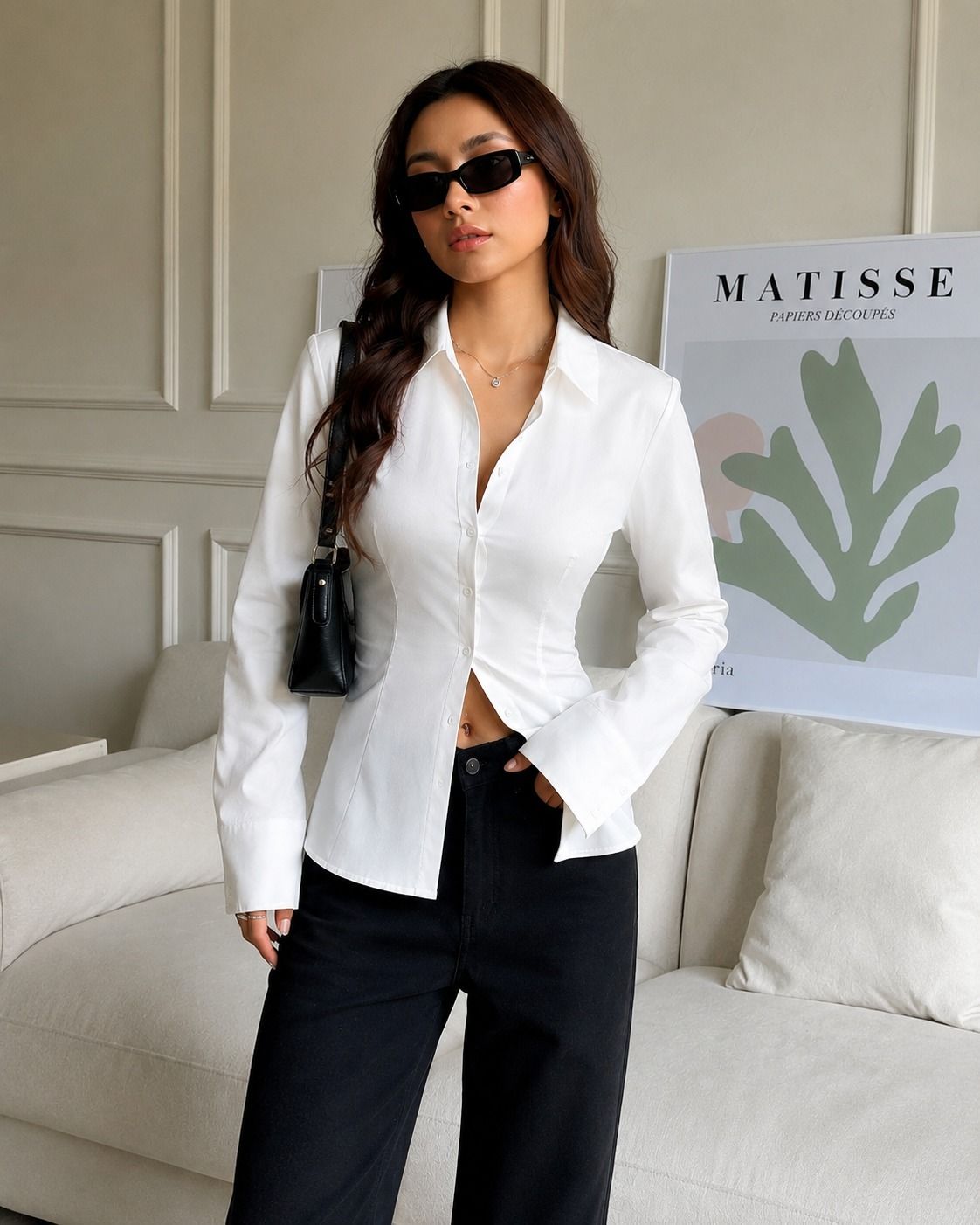 Women Regular Fit Solid Spread Collar Formal Shirt-image-42