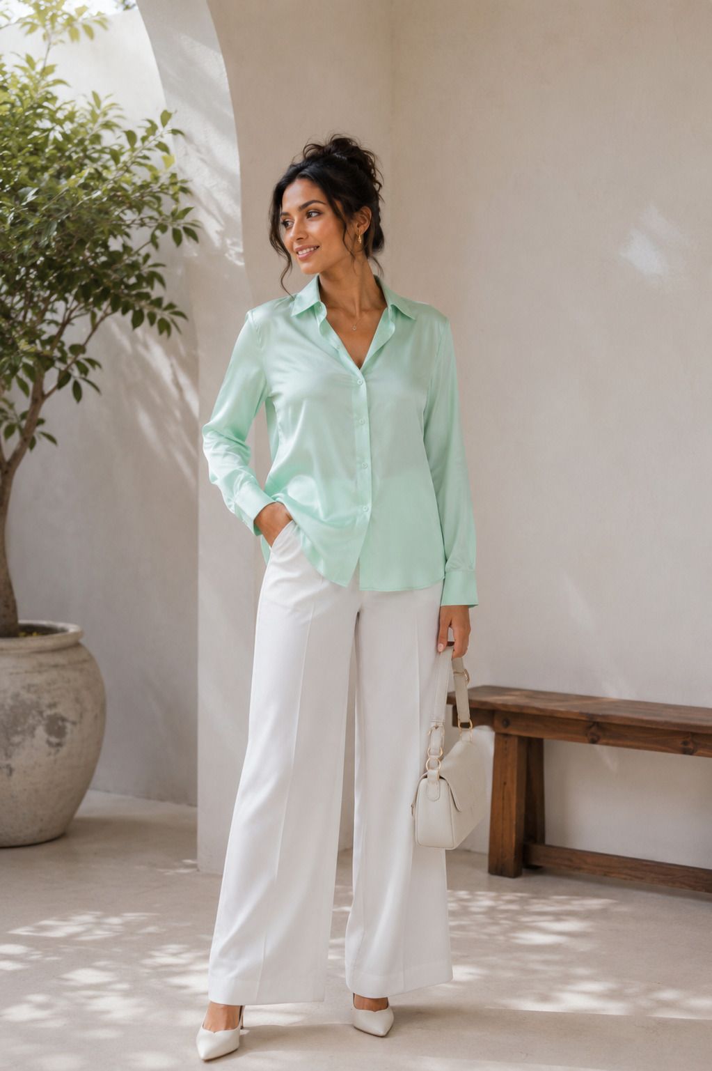 yuvraj apparels Women Comfort Fit, Comfort Fit Solid Built-up Collar Casual Shirt-picture-20