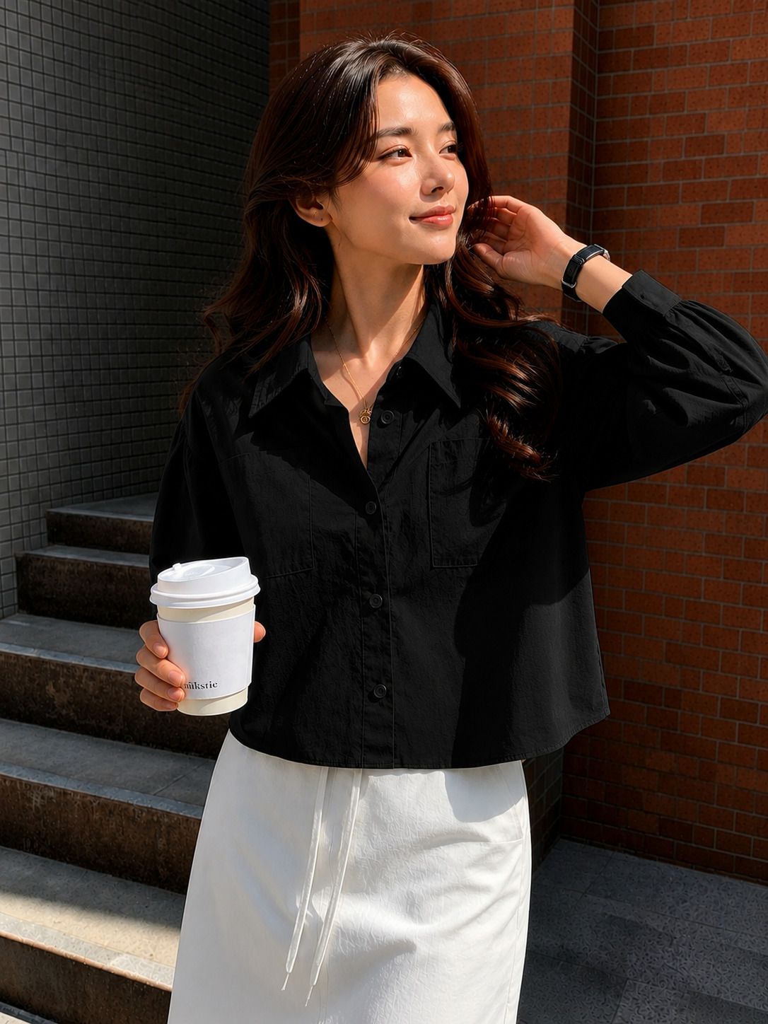 rahi trendz Women Regular Fit Solid Spread Collar Casual Shirt-picture-30